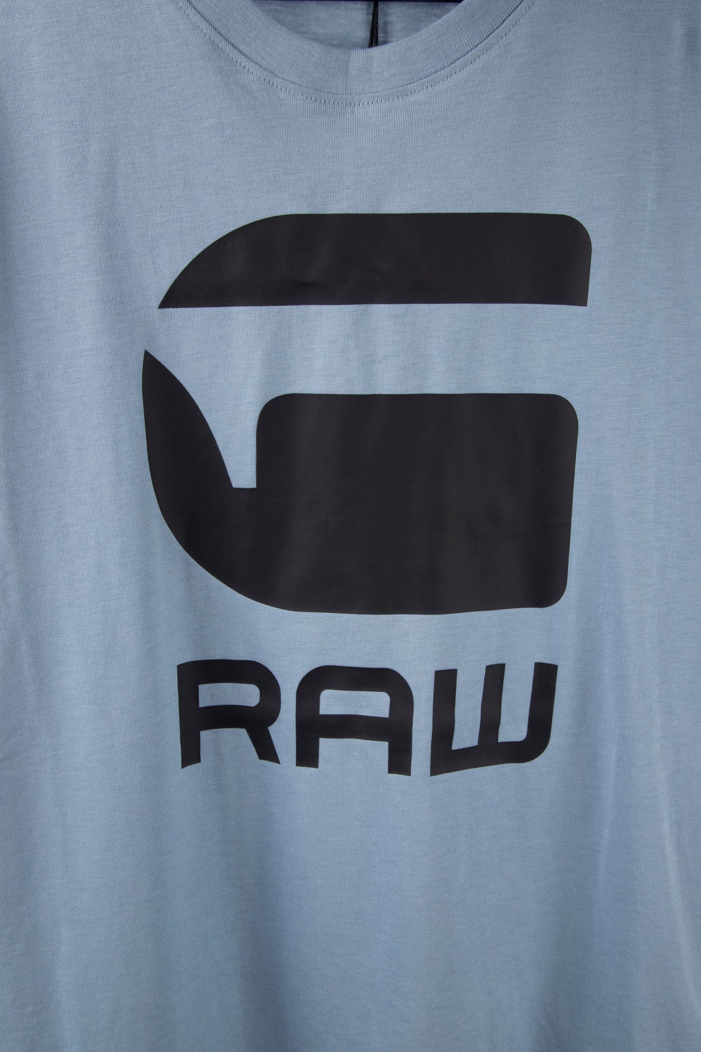 LOGO SLIM T-SHIRT ASH BLUE 4