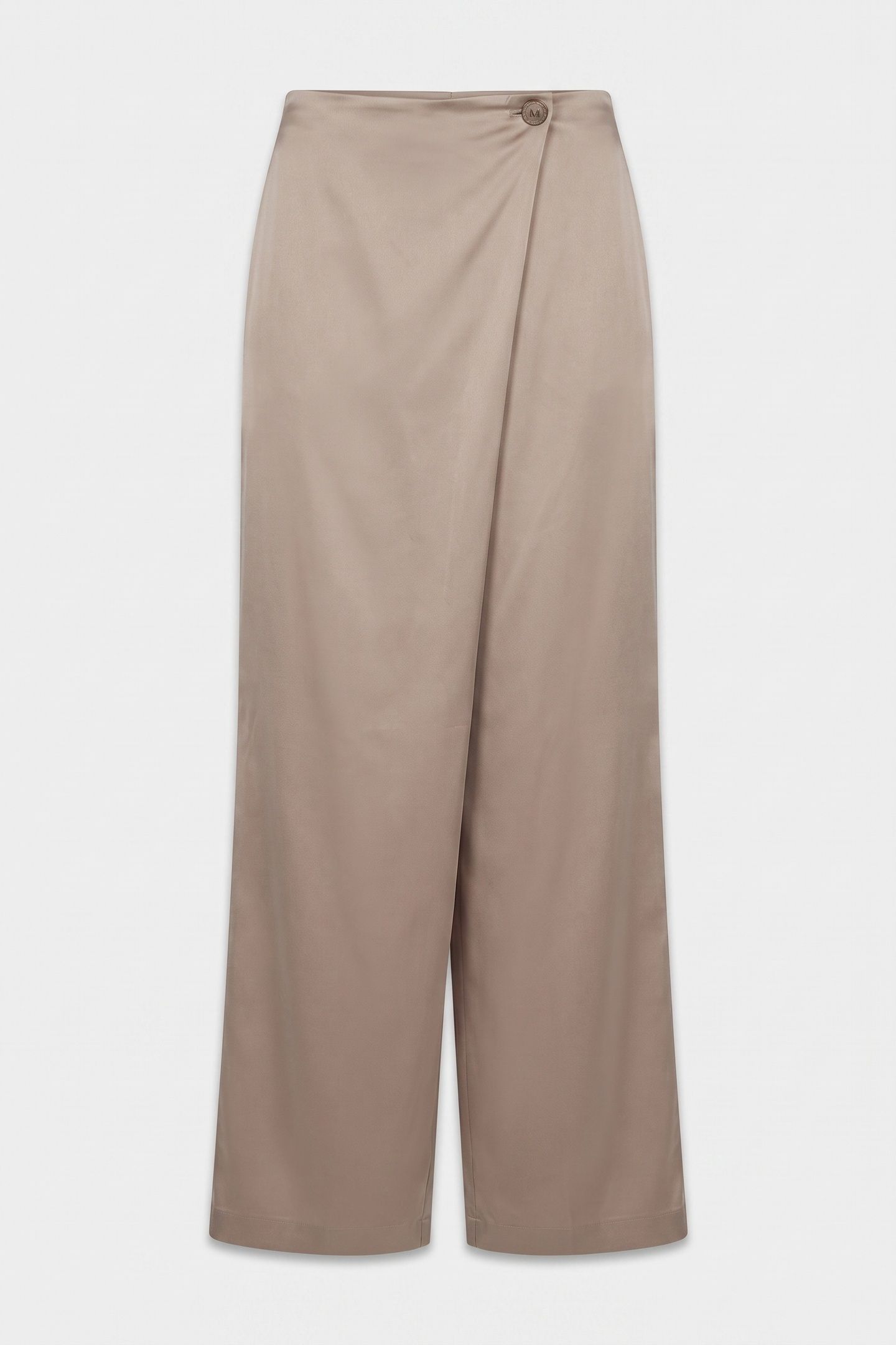 ARETHA OVERLAP PANTS VELVET TAUPE 3