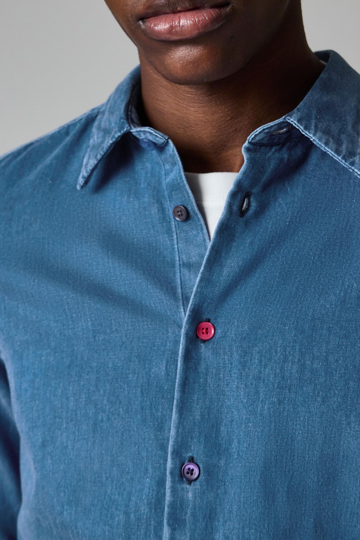 MENS SHIRT LS TAILORED FIT MEDIUM BASE 8