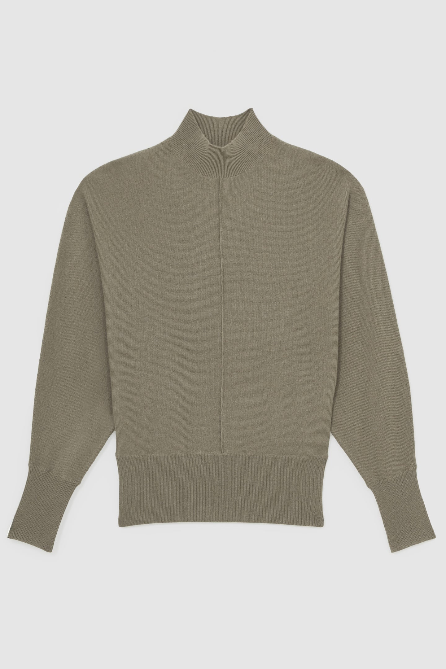 FUNNEL NECK JUMPER SAGE GREEN 5
