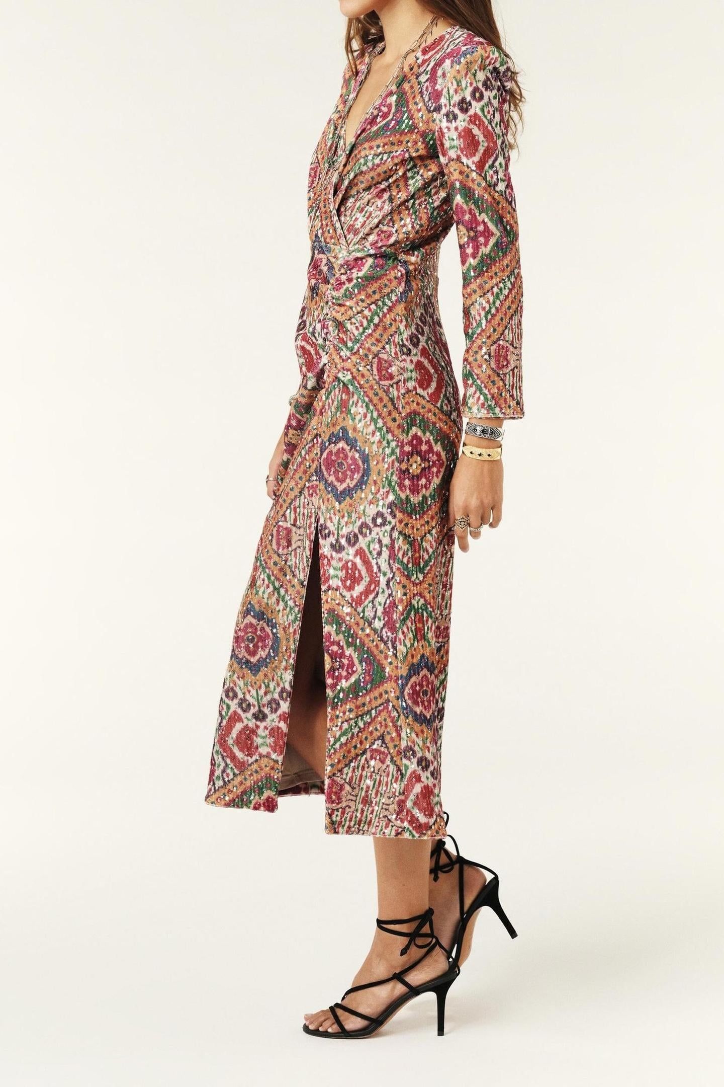 MID-LENGTH DRESS OCRE 5