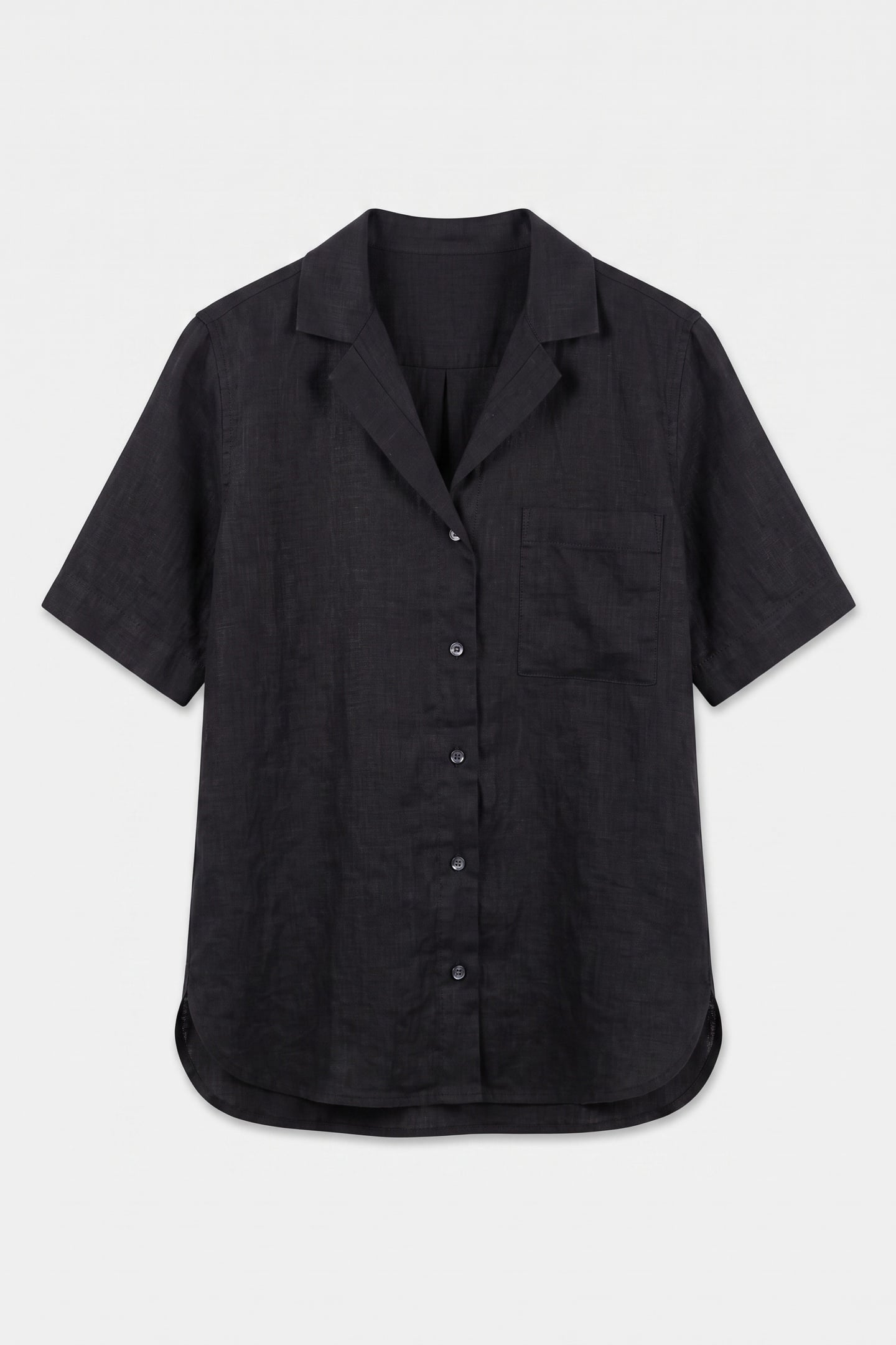 LEONEN RESORT LINEN SHIRT BLACK 3