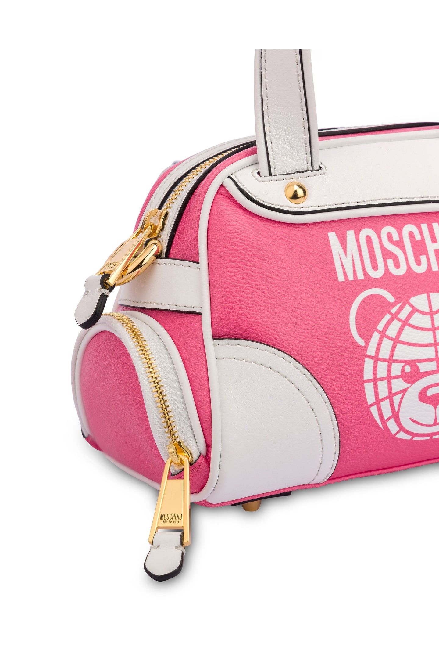 SMALL MOSCHINO TEDDY BEAR HANDBAG PINK 5
