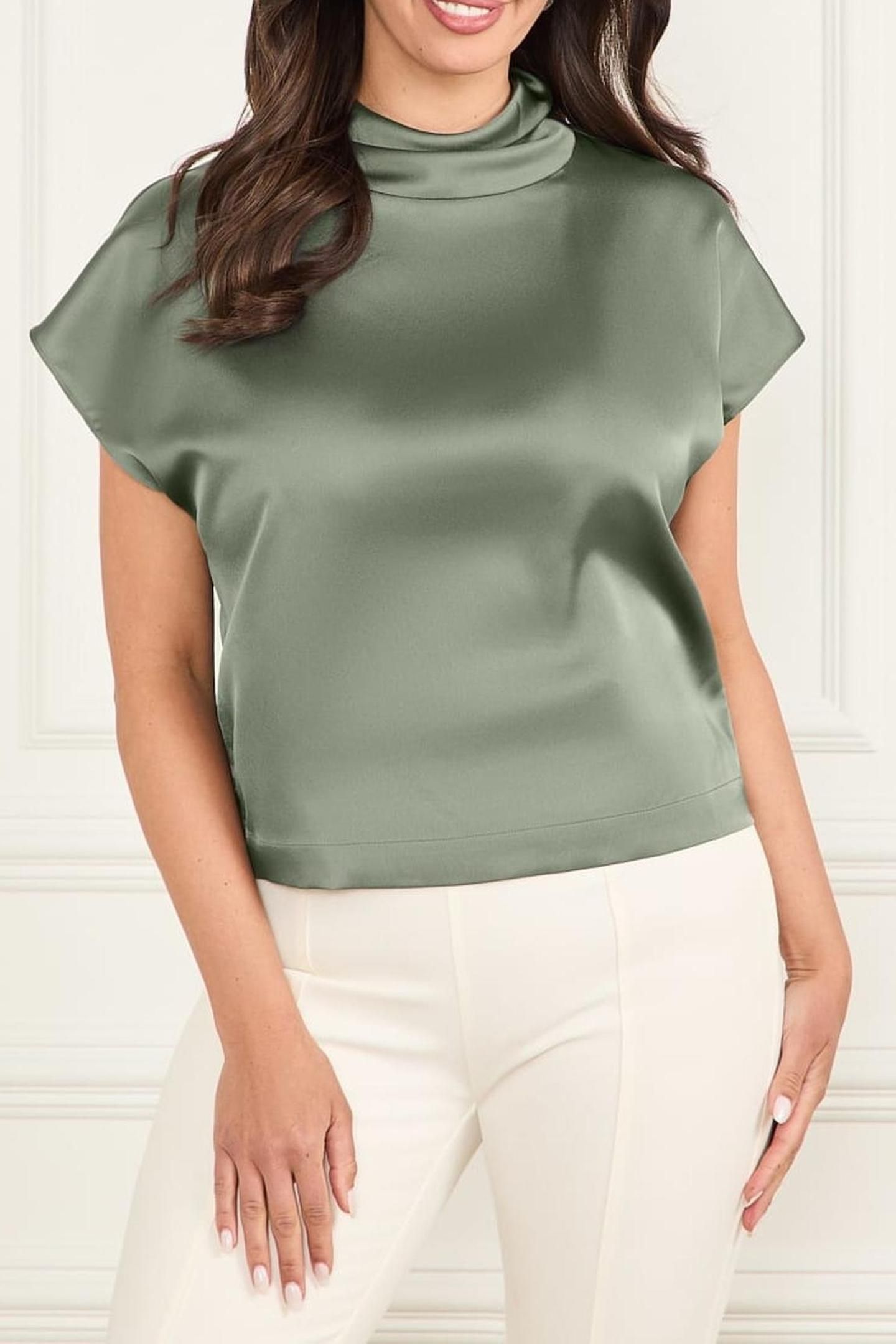 MAGGIE SL TOP STONE OLIVE A883 1