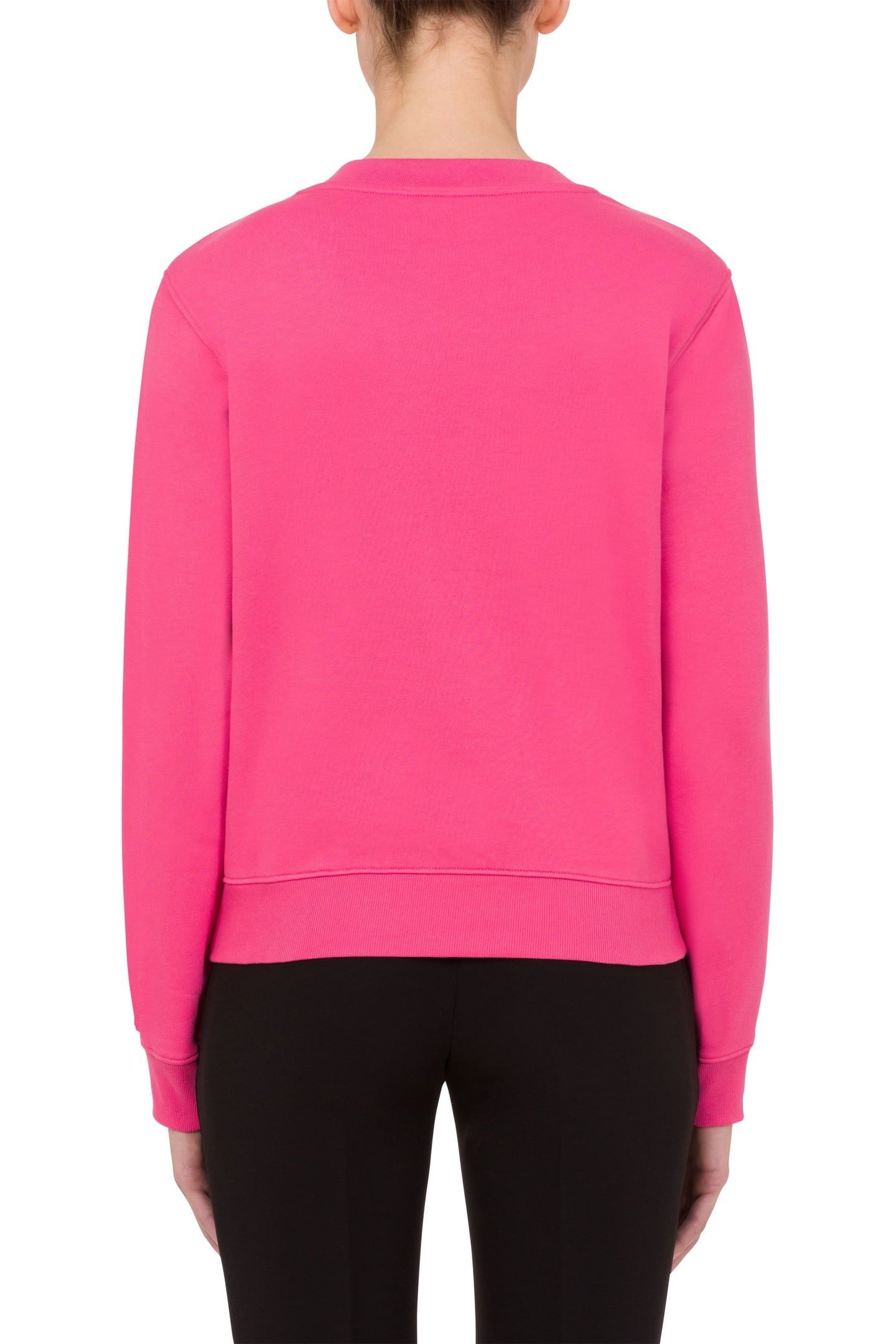 MIRROR TEDDY BEAR ORGANIC COTTON SWEATSHIRT PINK 2