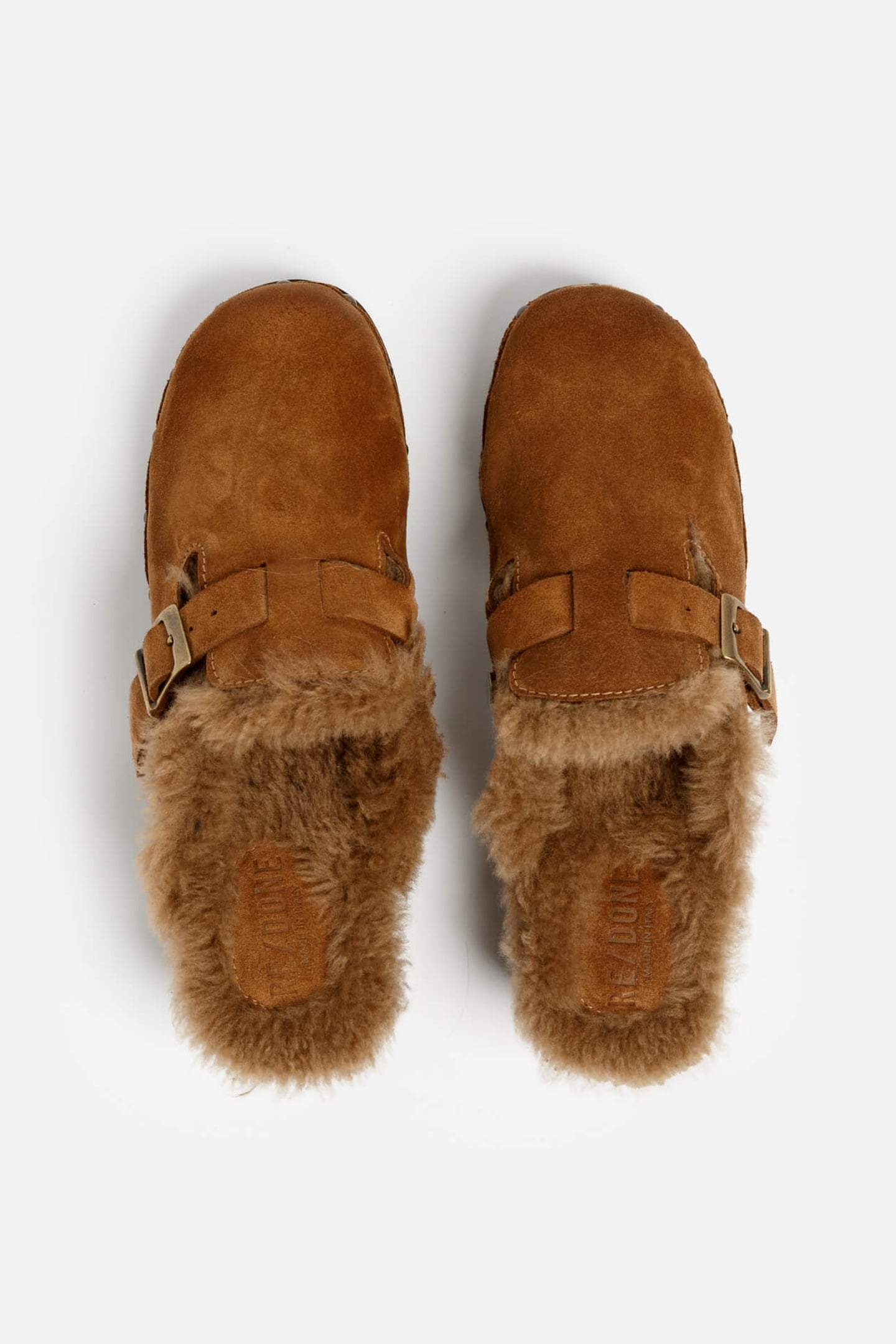 70S CLOG SHEARLING COGNAC SUEDE AND SHERLING 4