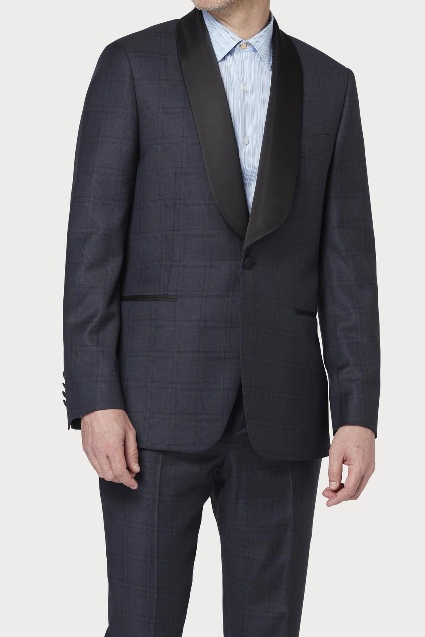 MENS TAILORED FIT 1 BTN JACKET VERY DARK NAVY 2