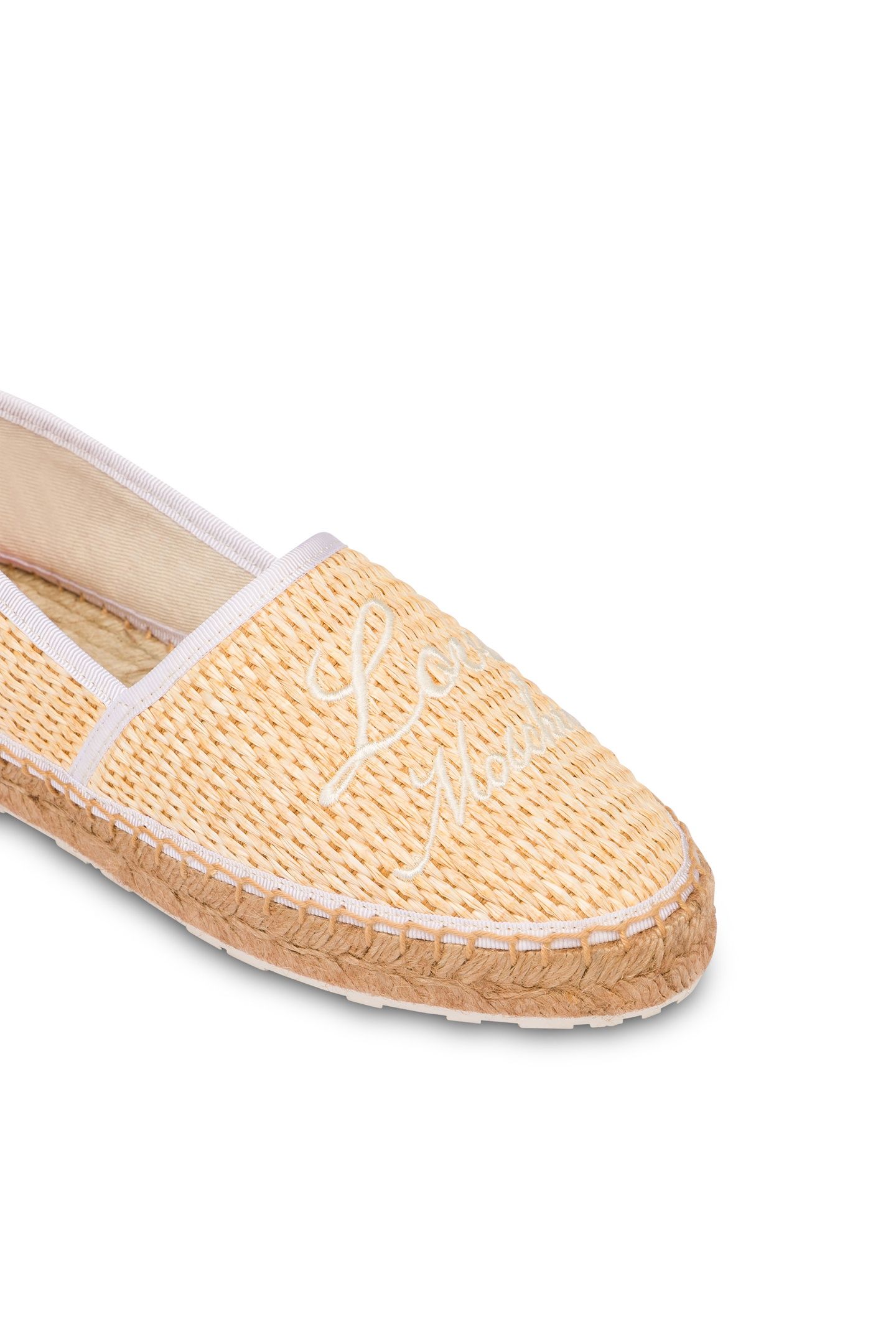 RAFFIA ESPADRILLES WITH EMBROIDERY WHITE 3