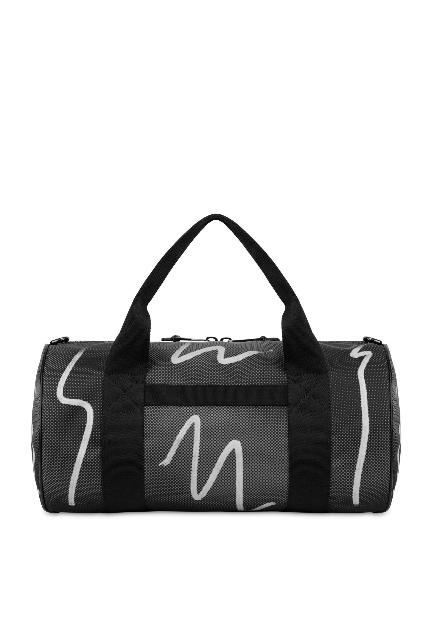 LARGE SHADOWS & SQUIGGLES DUFFEL BAG GREY 2