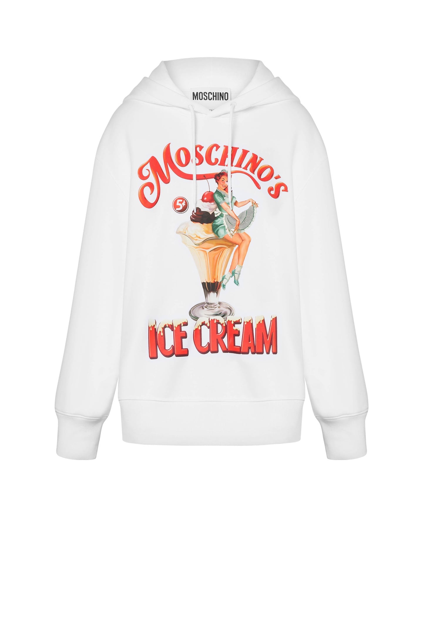 MOSCHINO'S ICE CREAM HOODIE WHITE 3