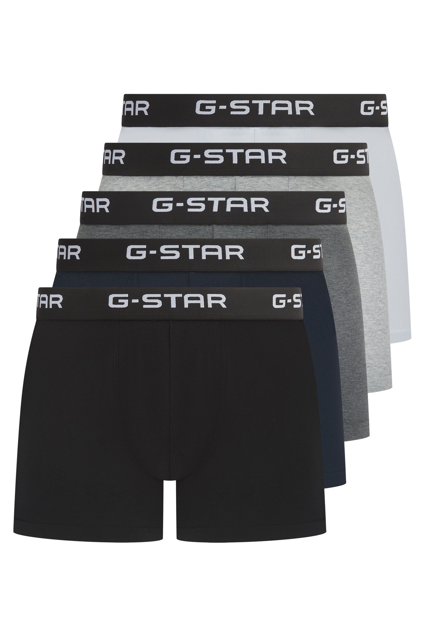 UNDERWEAR MAIZE 5 PACK TRUNKS BLACK/DAKR GREY HEATHER/BRIGHT 6