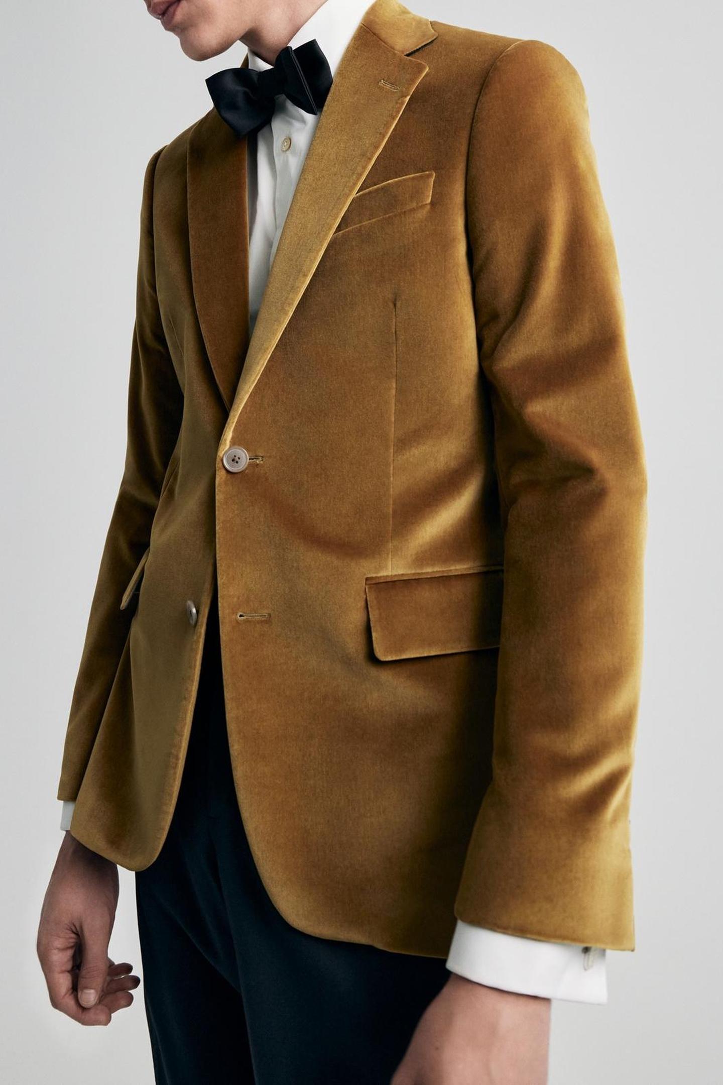MENS 2 BUTTON JACKET LIGHT RUST 3