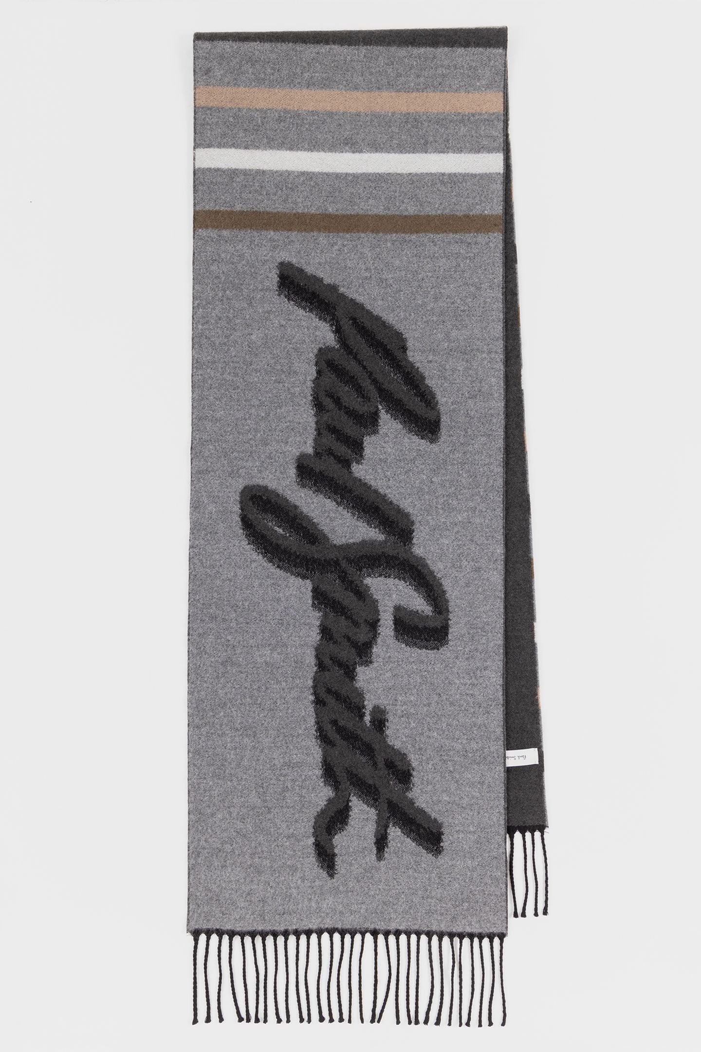MEN SCARF LOGO JACQUARD SLATE 5