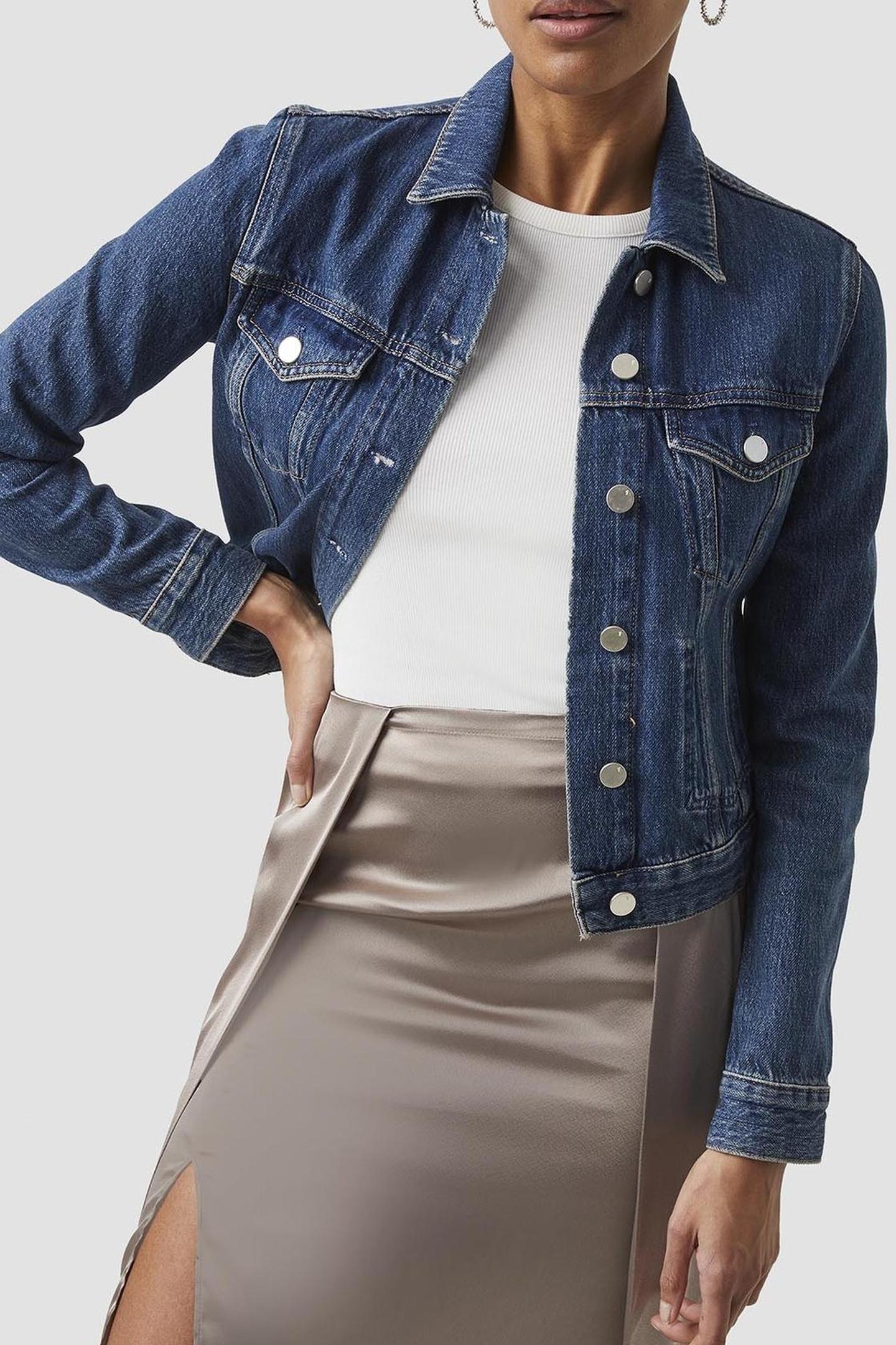 MACEE MICRO WSTRN DENIM LS JKT INDIGO WASH 4
