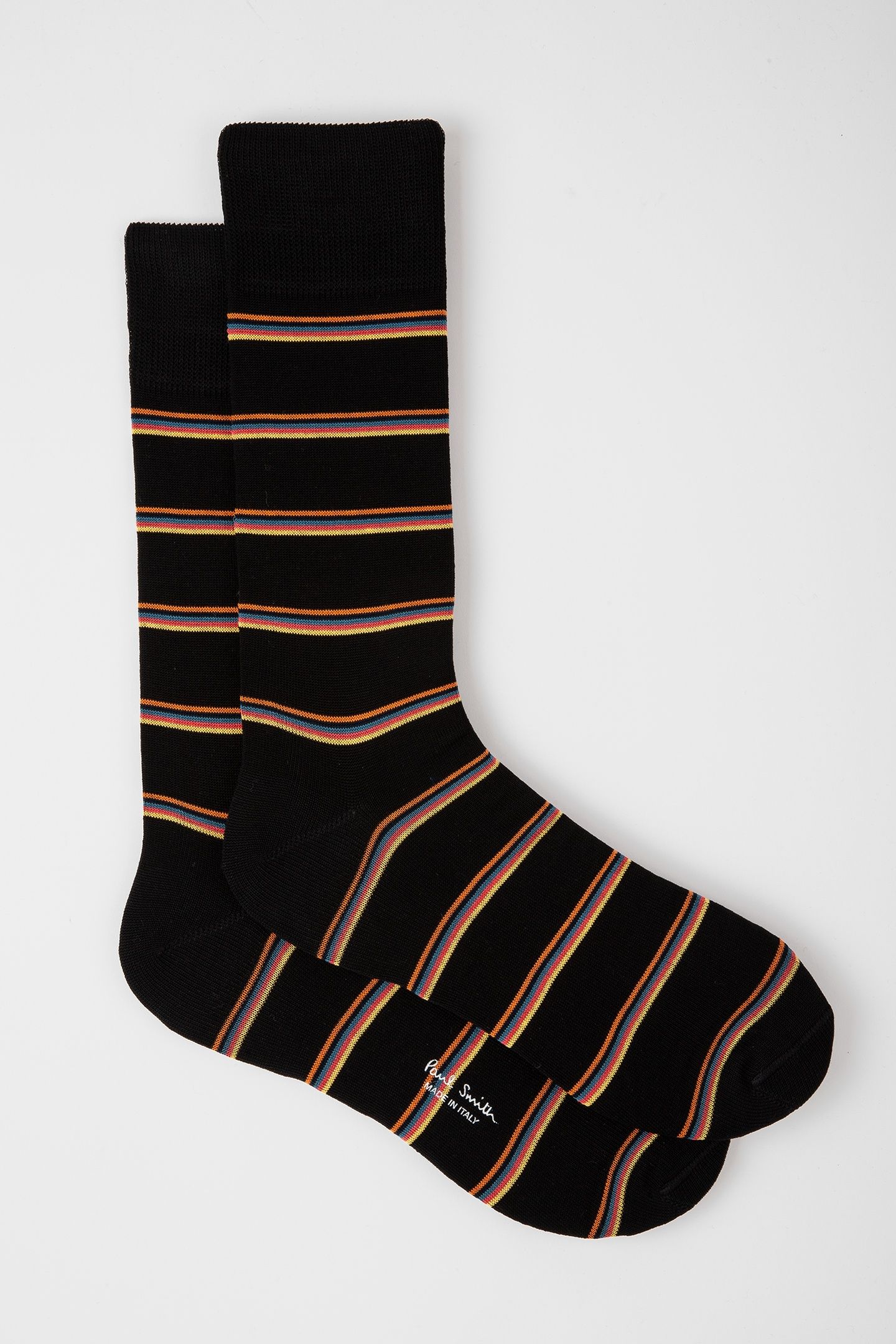 MEN SOCK WALTER STRIPE BLACK 4