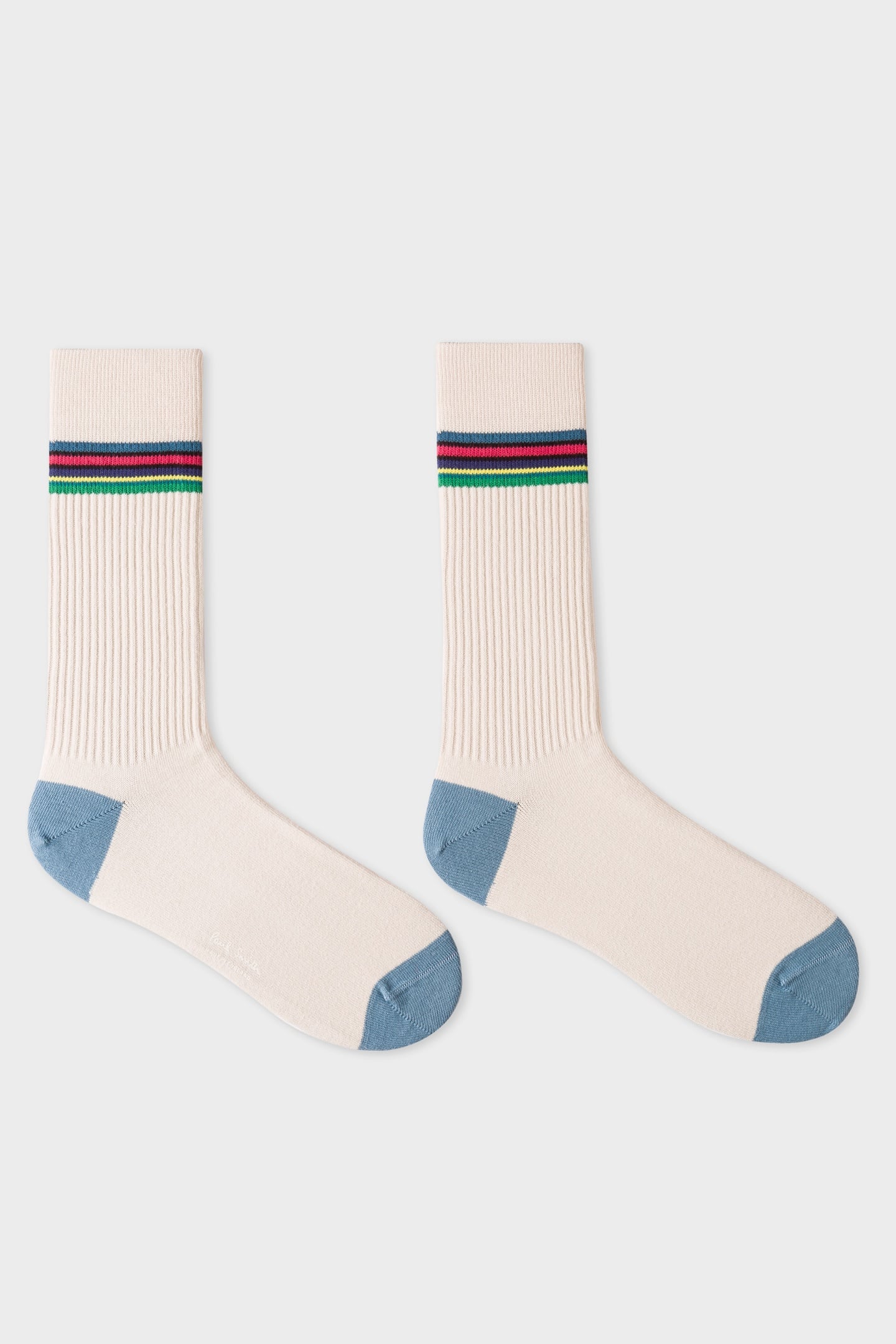 MEN SOCK DUO RIB OFF WHITE 1