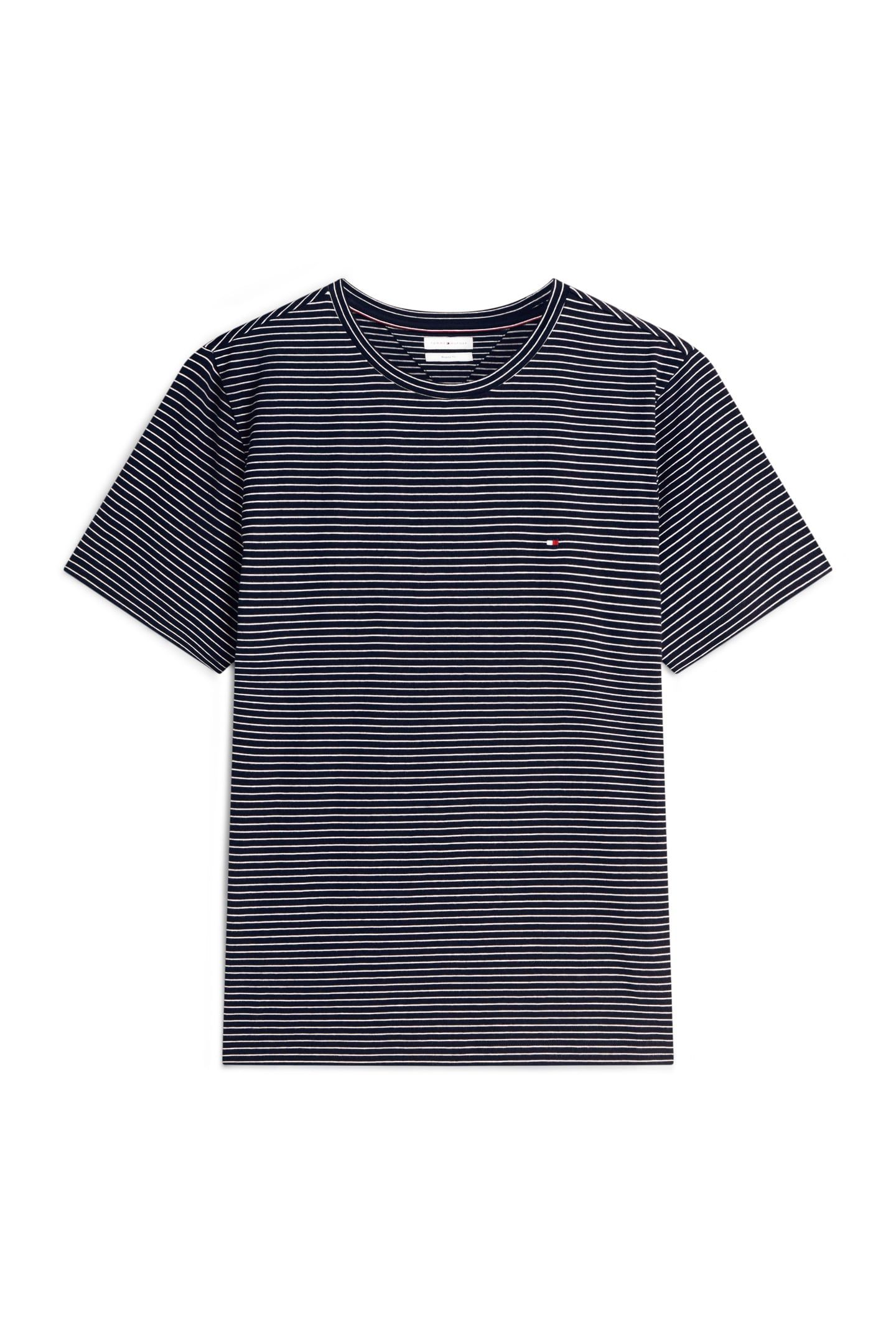 FLAG EMBROIDERY T-SHIRT DESERT SKY/ECRU STRIPE 4