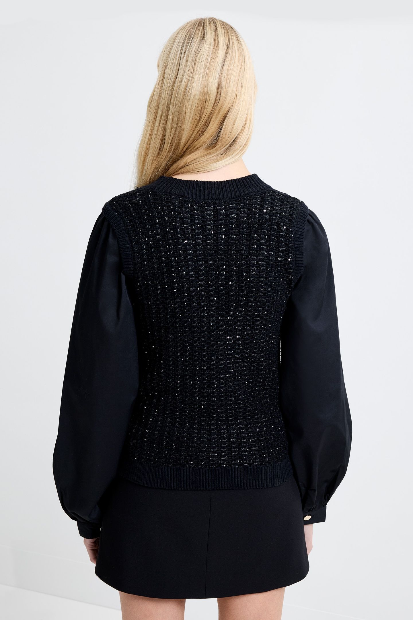 MIX MEDIA L/S JUMPER BLACK 3