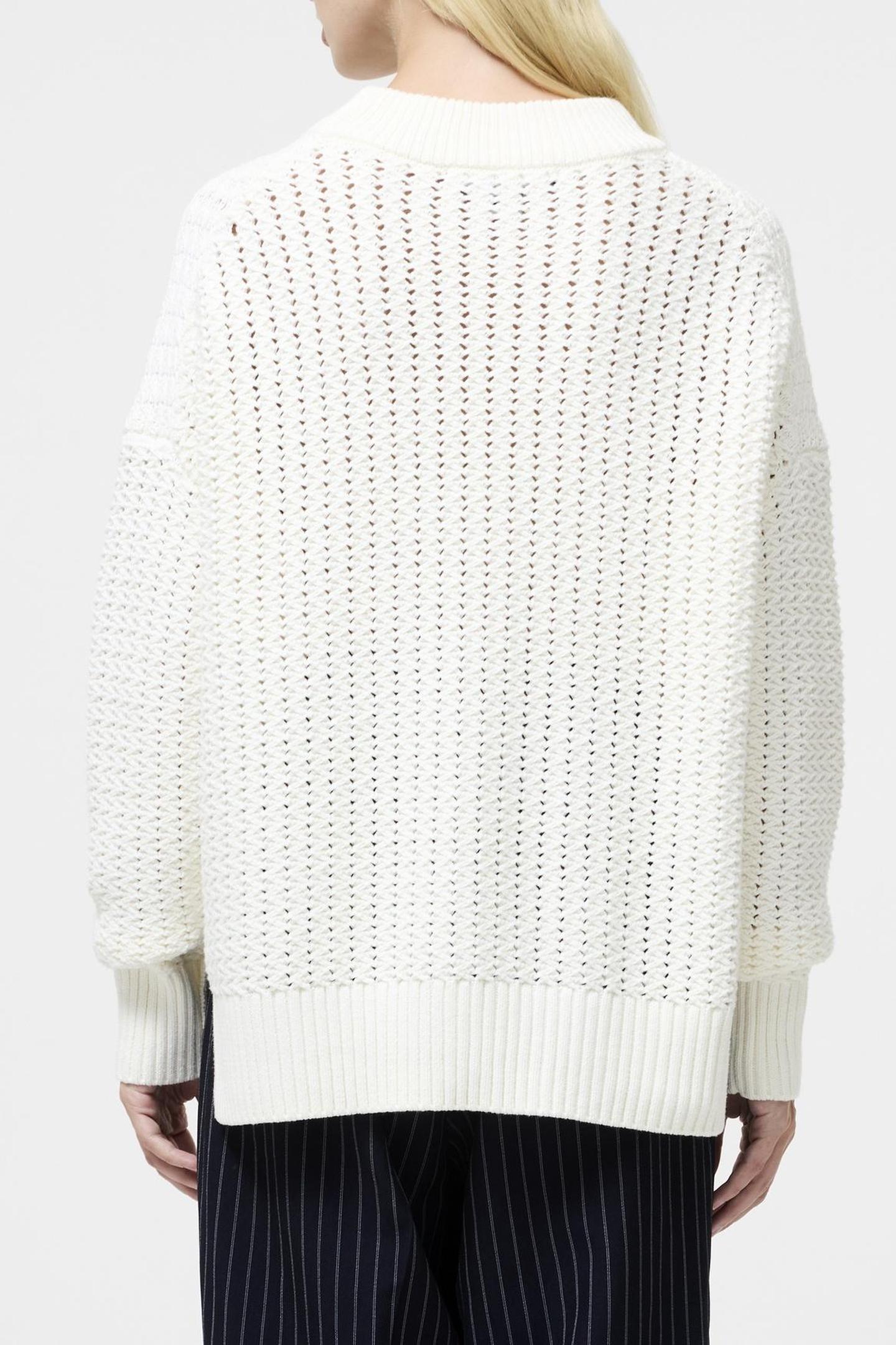 VARLI MOCK NECK JUMPER ARCTIC WHITE 2