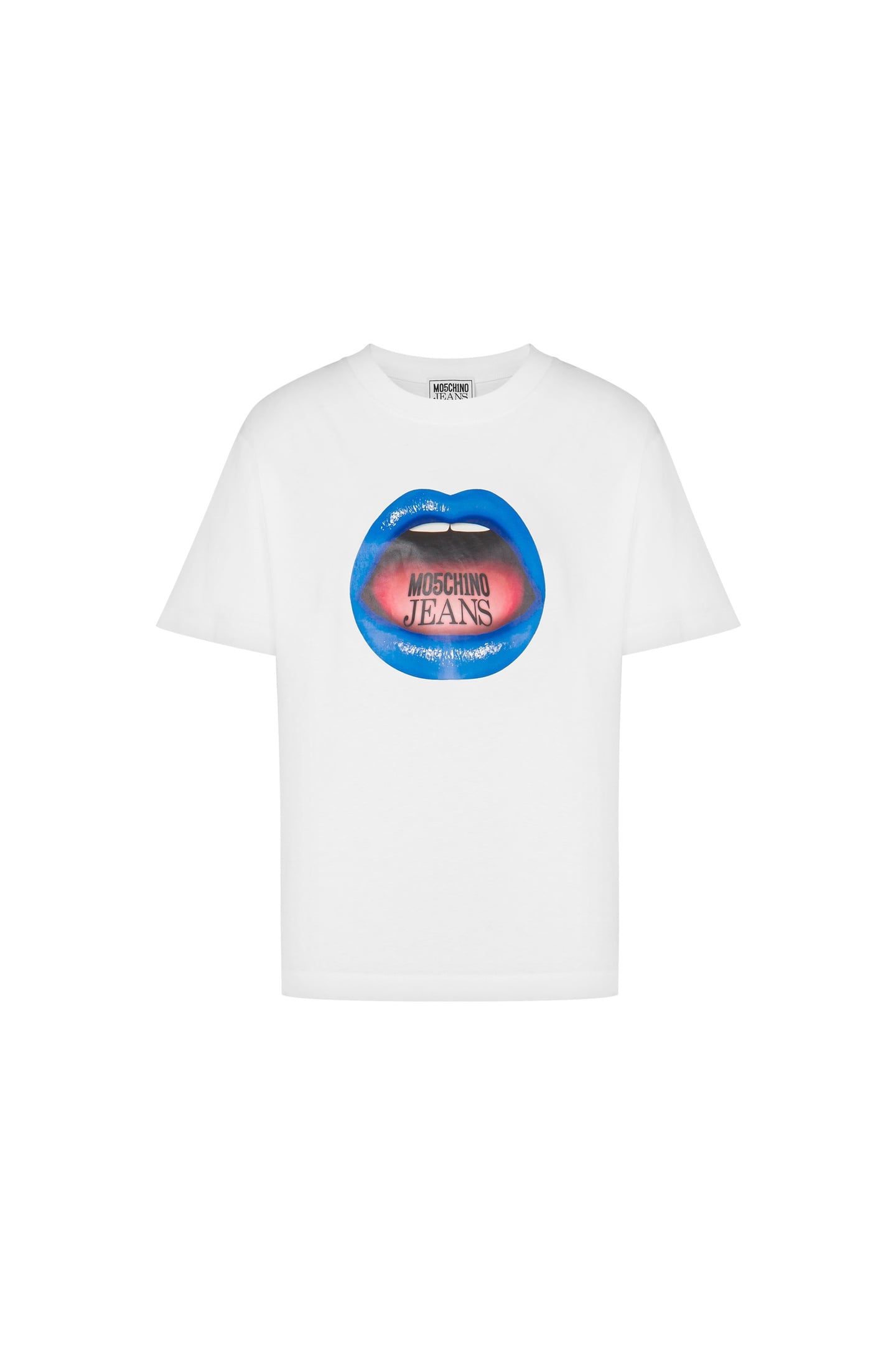 T-SHIRT IN JERSEY MOUTH PRINT WHITE 3
