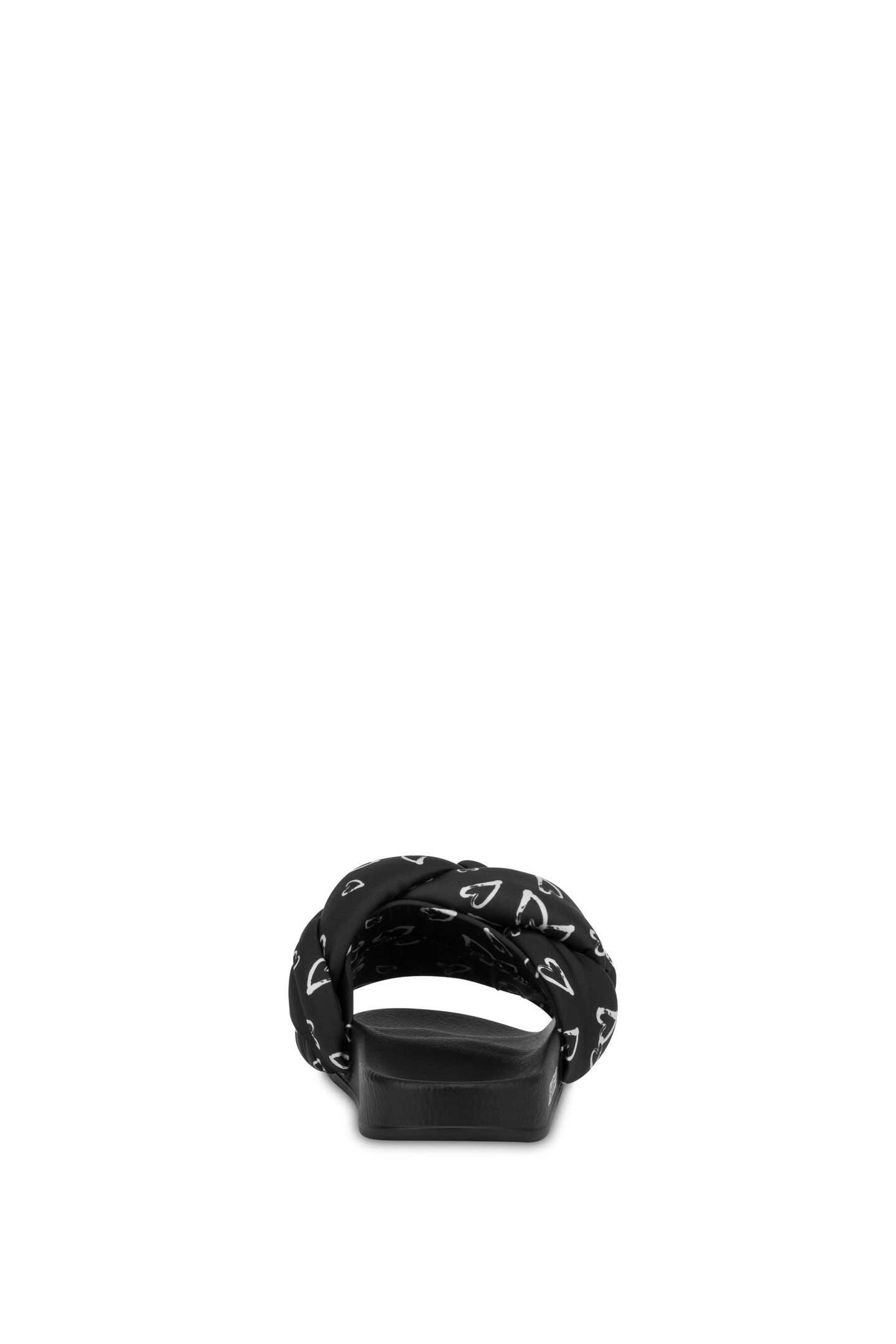 POOL SLIDES WITH PRINT BLACK 4