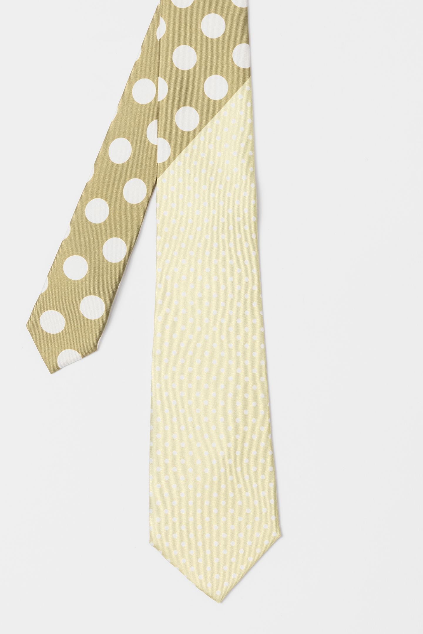MEN TIE POLKA LEMON YELLOW 1