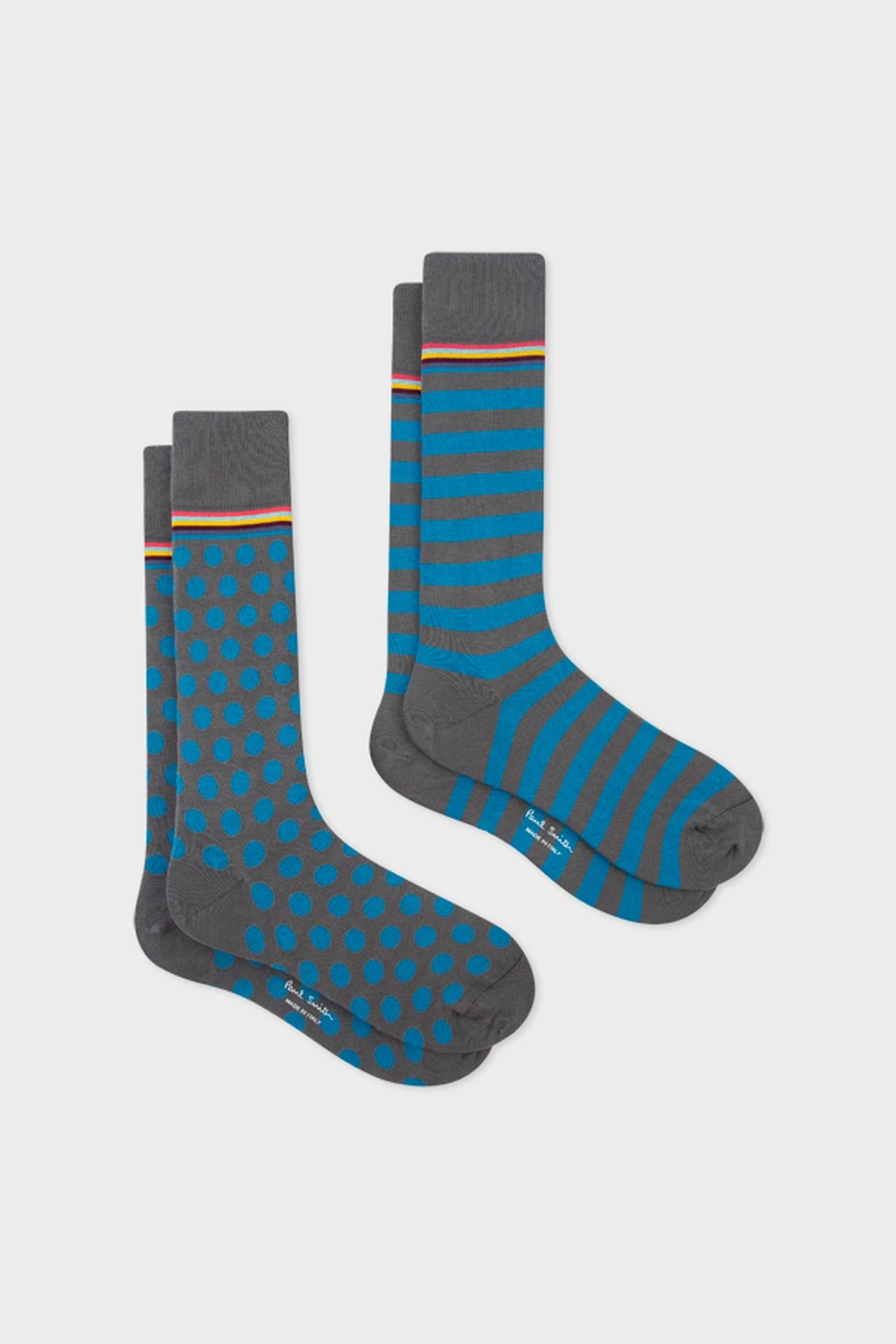 MEN SOCK 2 PACK MARIUS SLATE 1