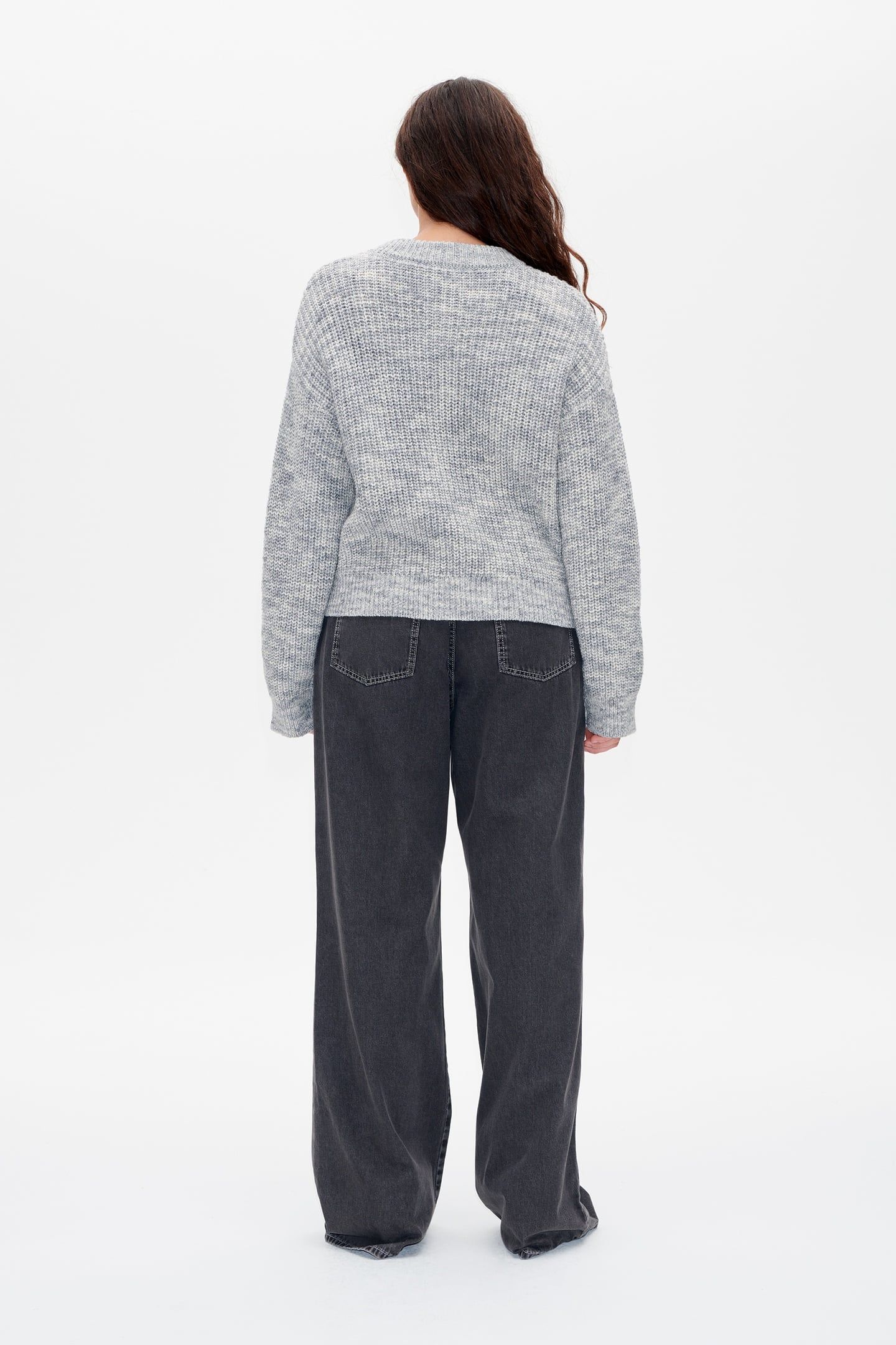 CAT CARDIGAN SILVERGREY MELANGE 3