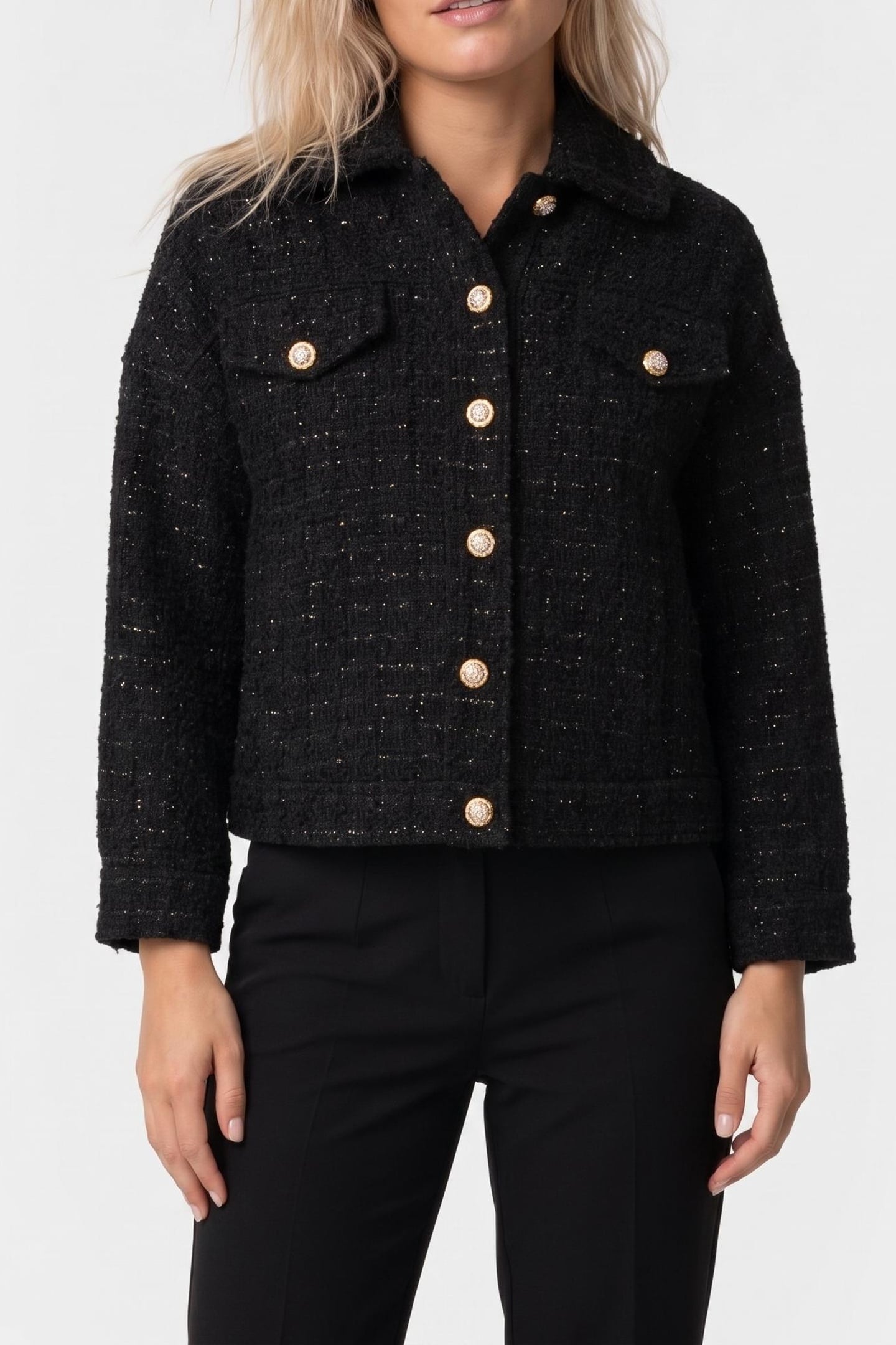 SUE OVERSIZE JACKET JET BLACK A996 1