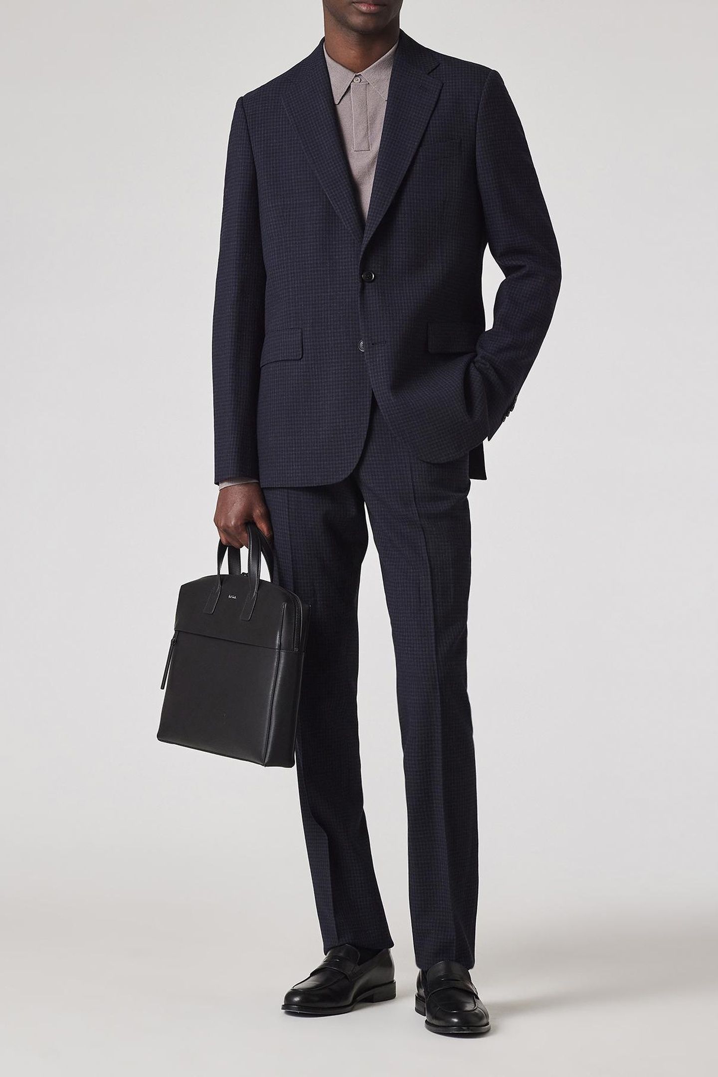 MENS TAILORED FIT 2 BUTTON JACKET VERY DARK NAVY 2