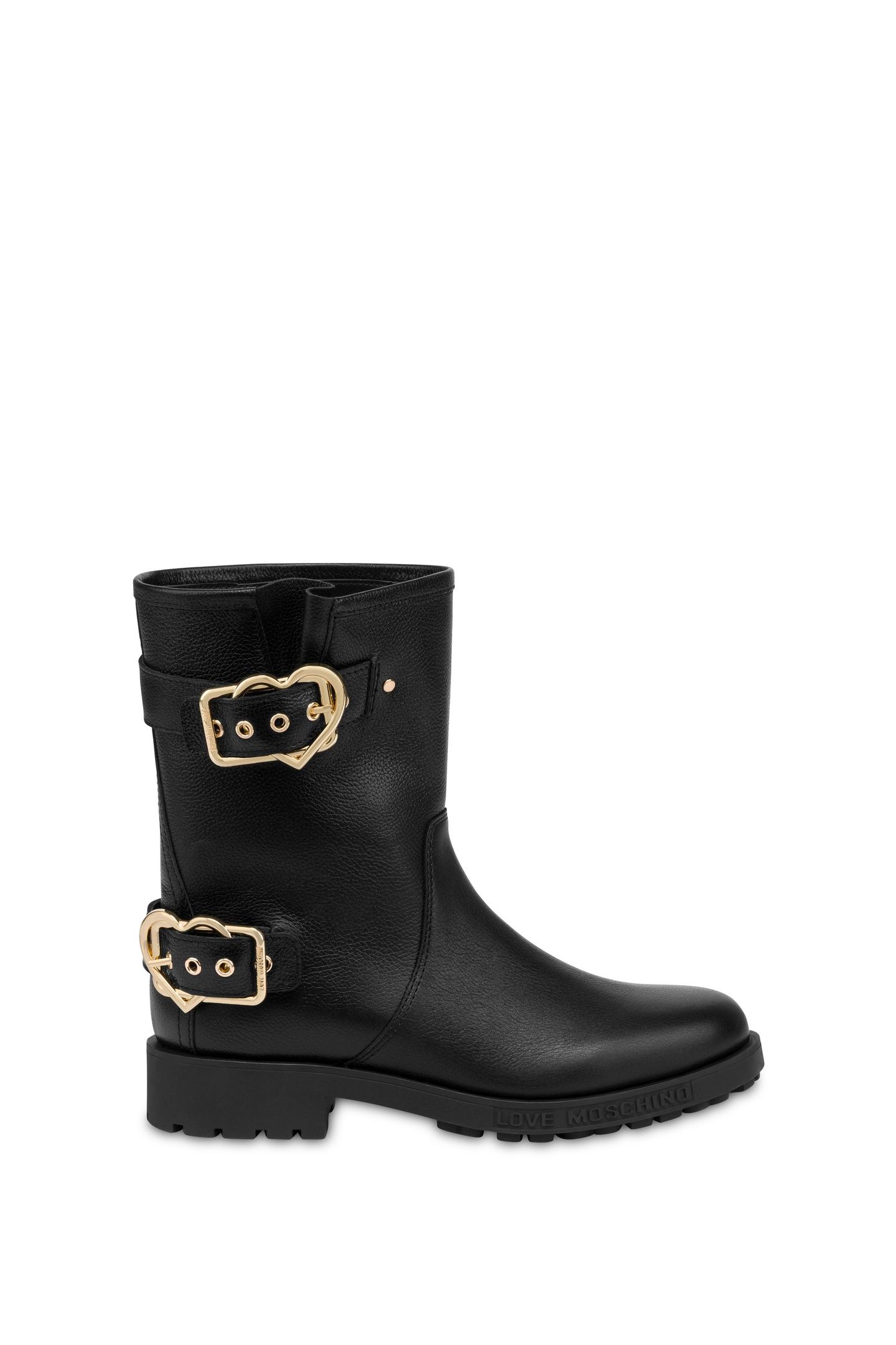 CALFSKIN ANKLE BOOTS BLACK 1