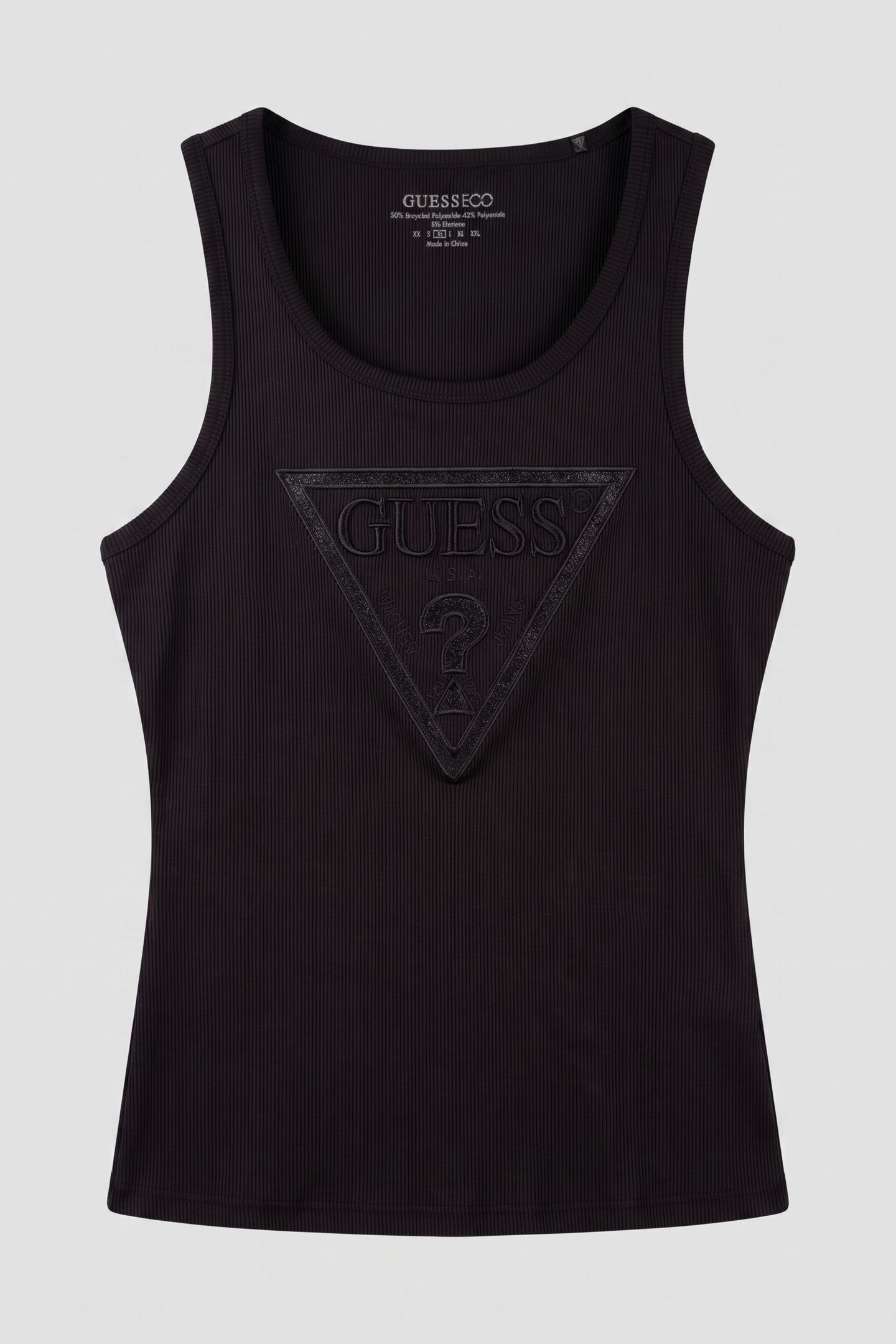 VIVIANA LOGO TANK TO JET BLACK A996 3
