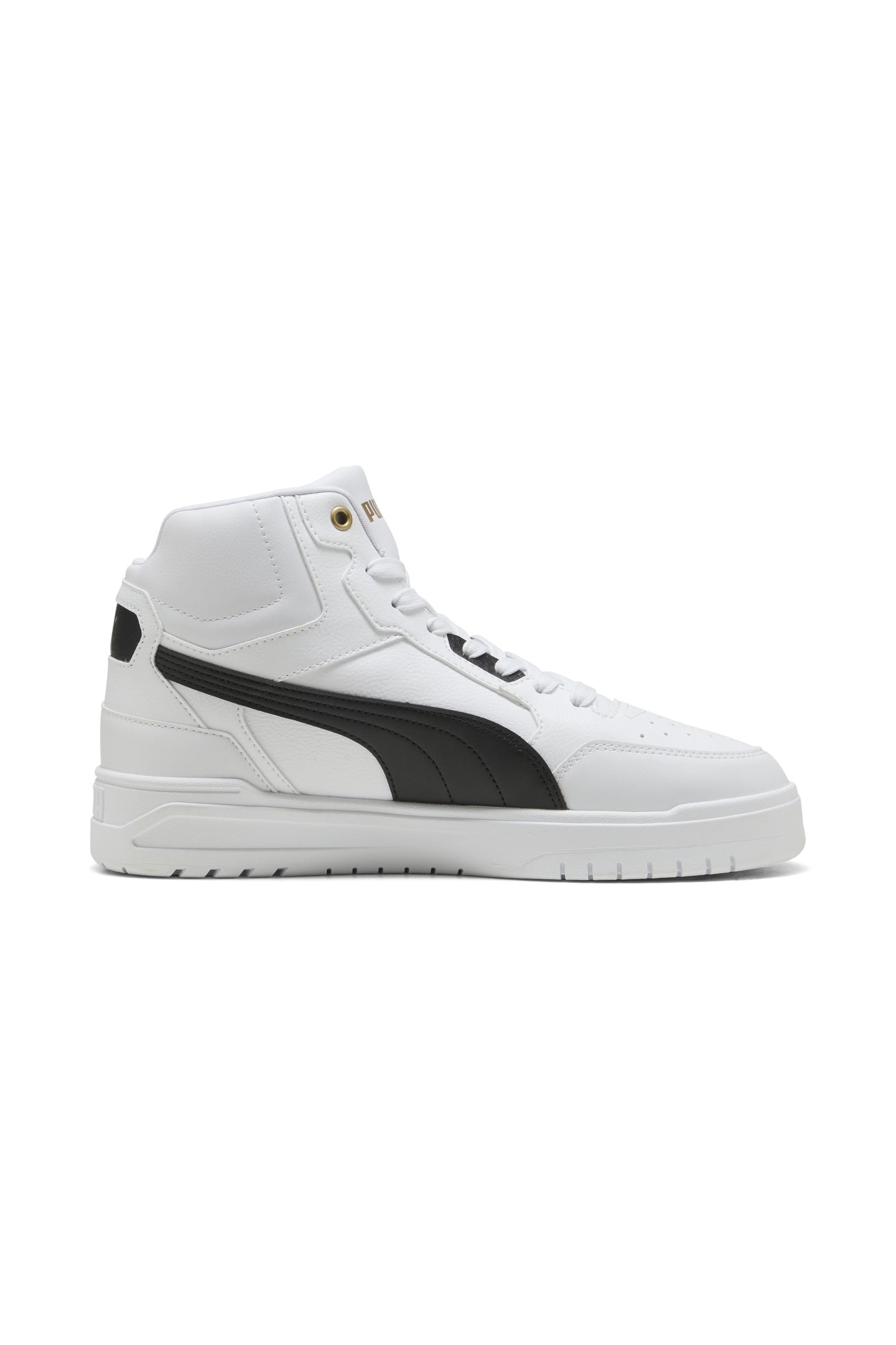 UNISEX SHUFFLE DOWNTOWN MID WHITE-BLACK-GOLD 1