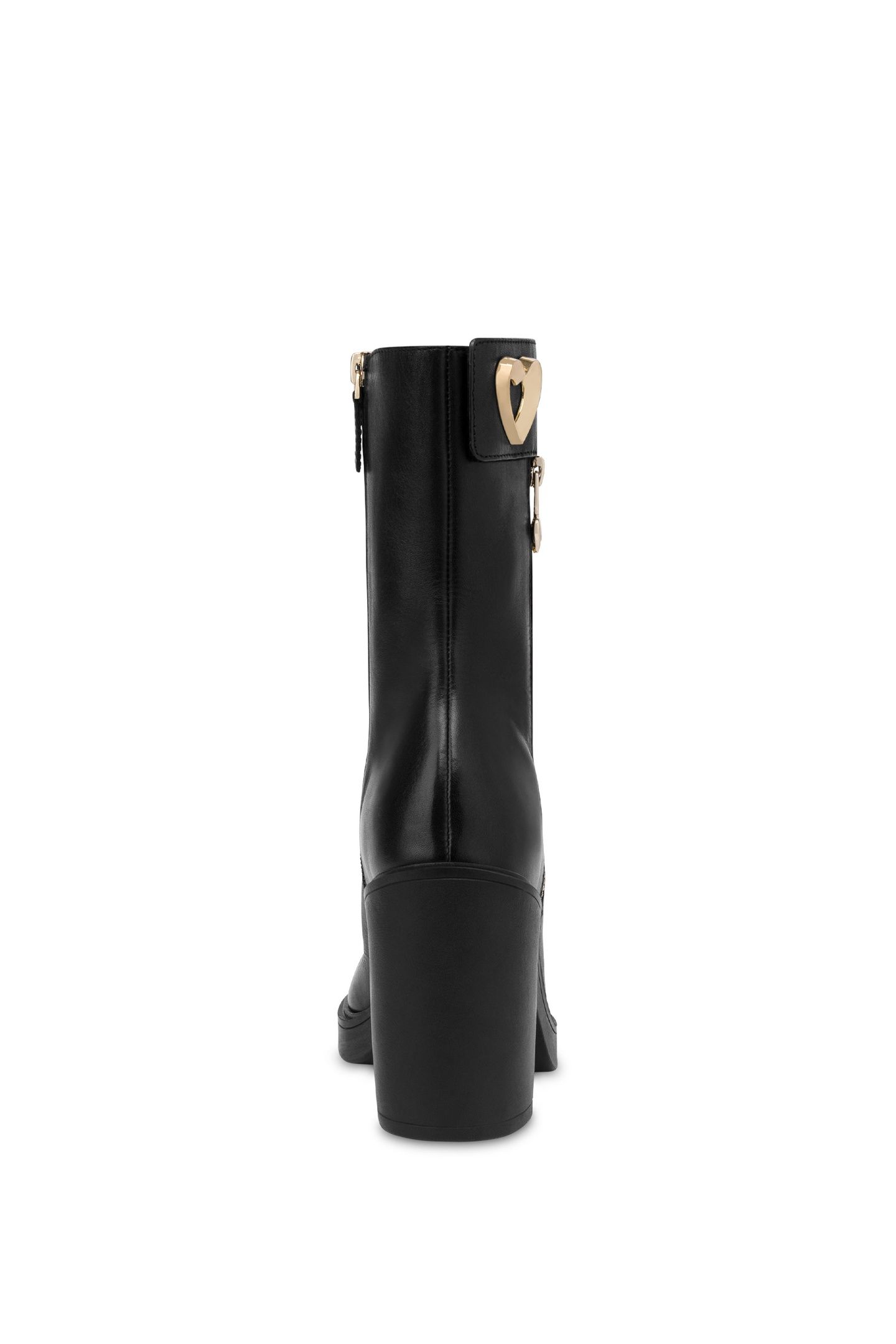CALFSKIN ANKLE BOOTS BLACK 4