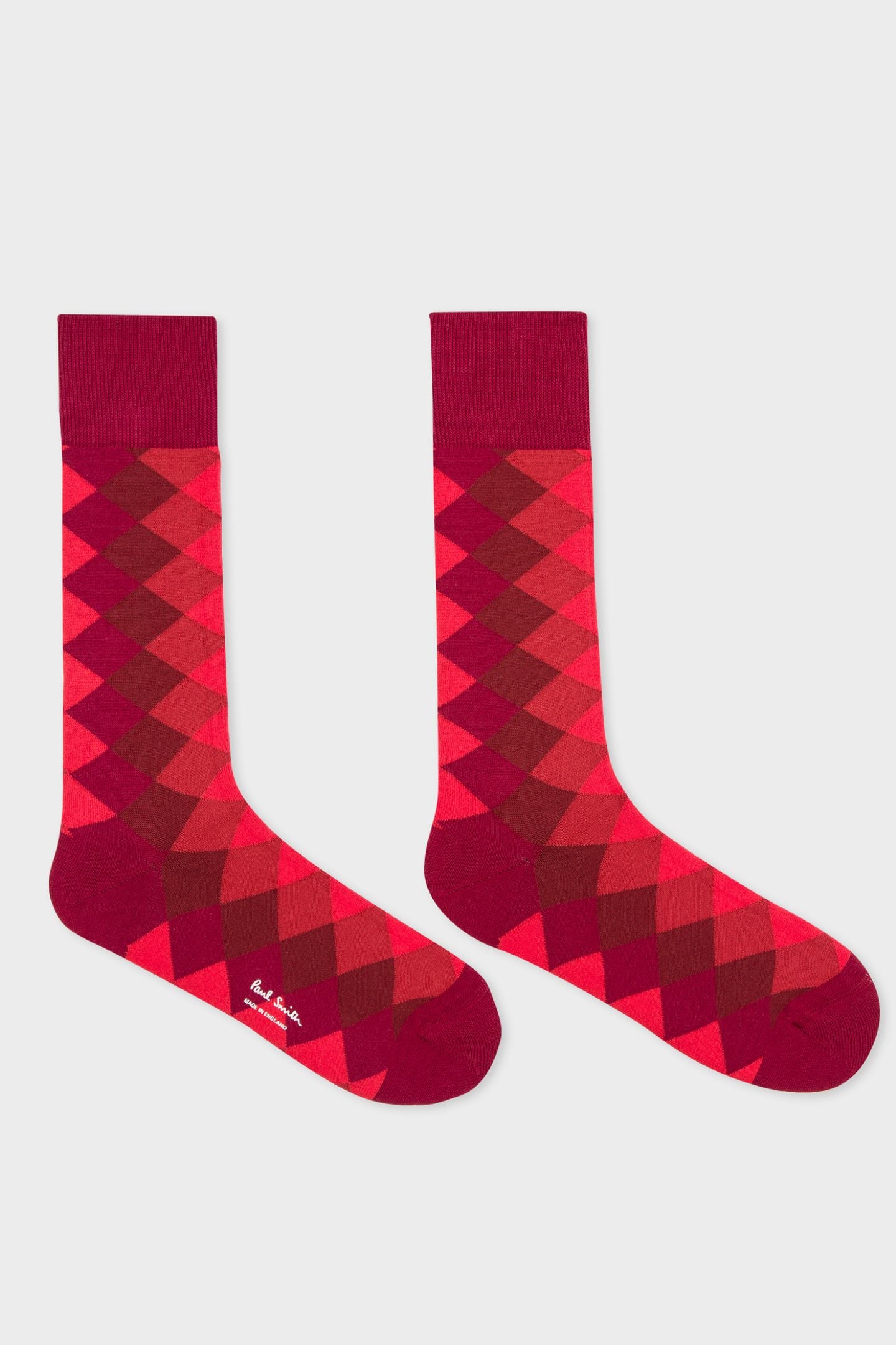 MEN SOCK LOSANGE RED 1