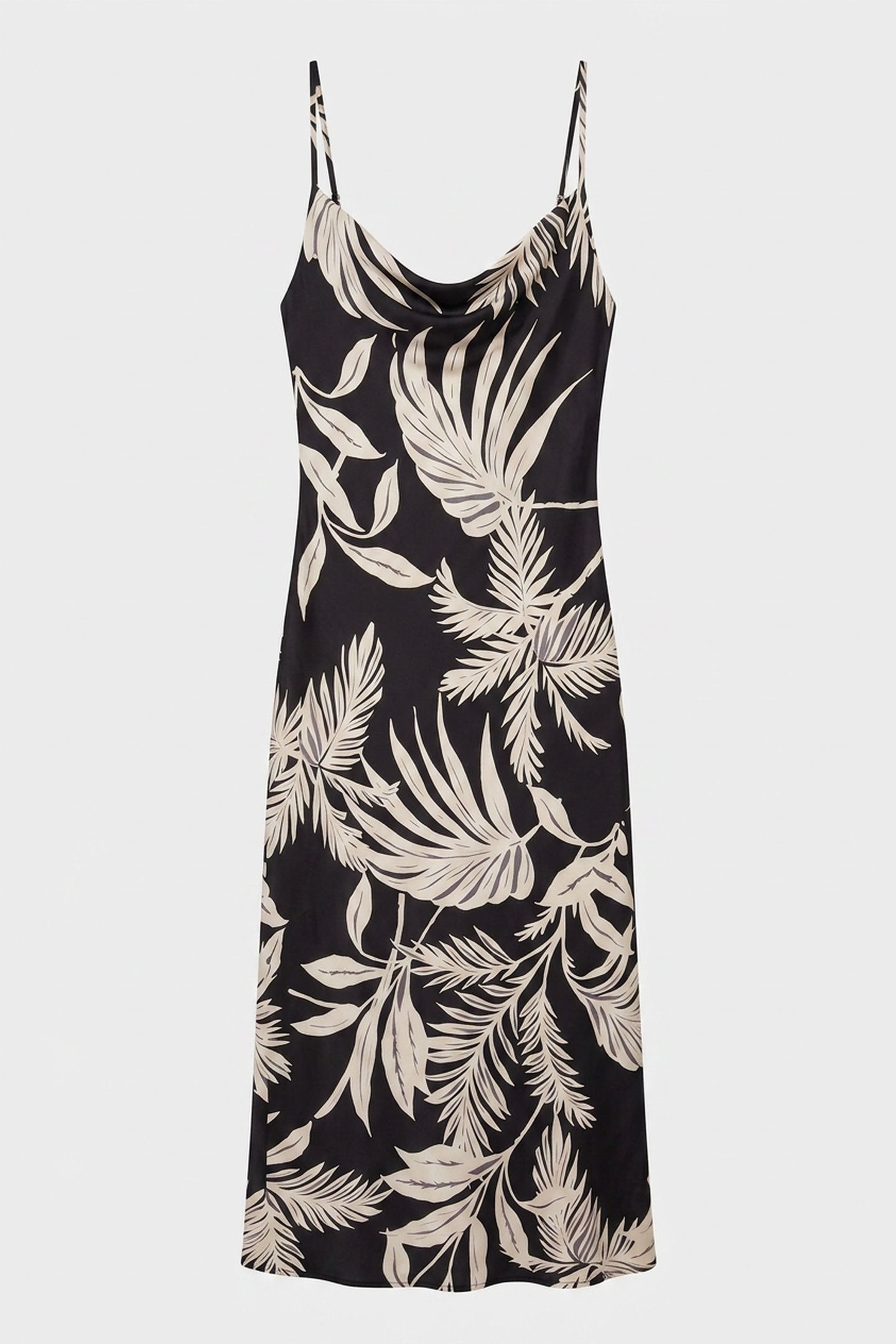 NEW AKILINA DRESS FOREST TROPICAL BLK 3