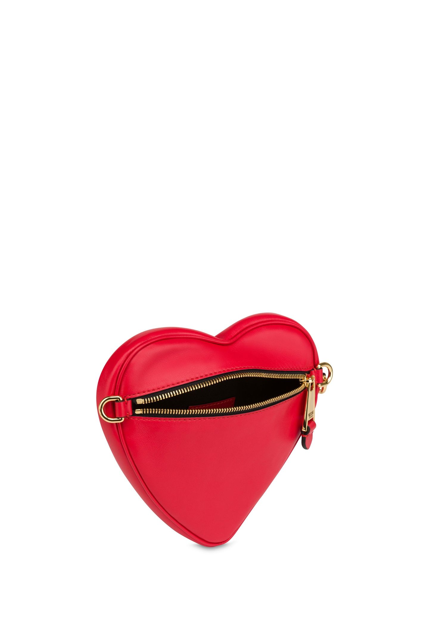HEART BAG IN CALFSKIN MOSCHINO BELT RED 3