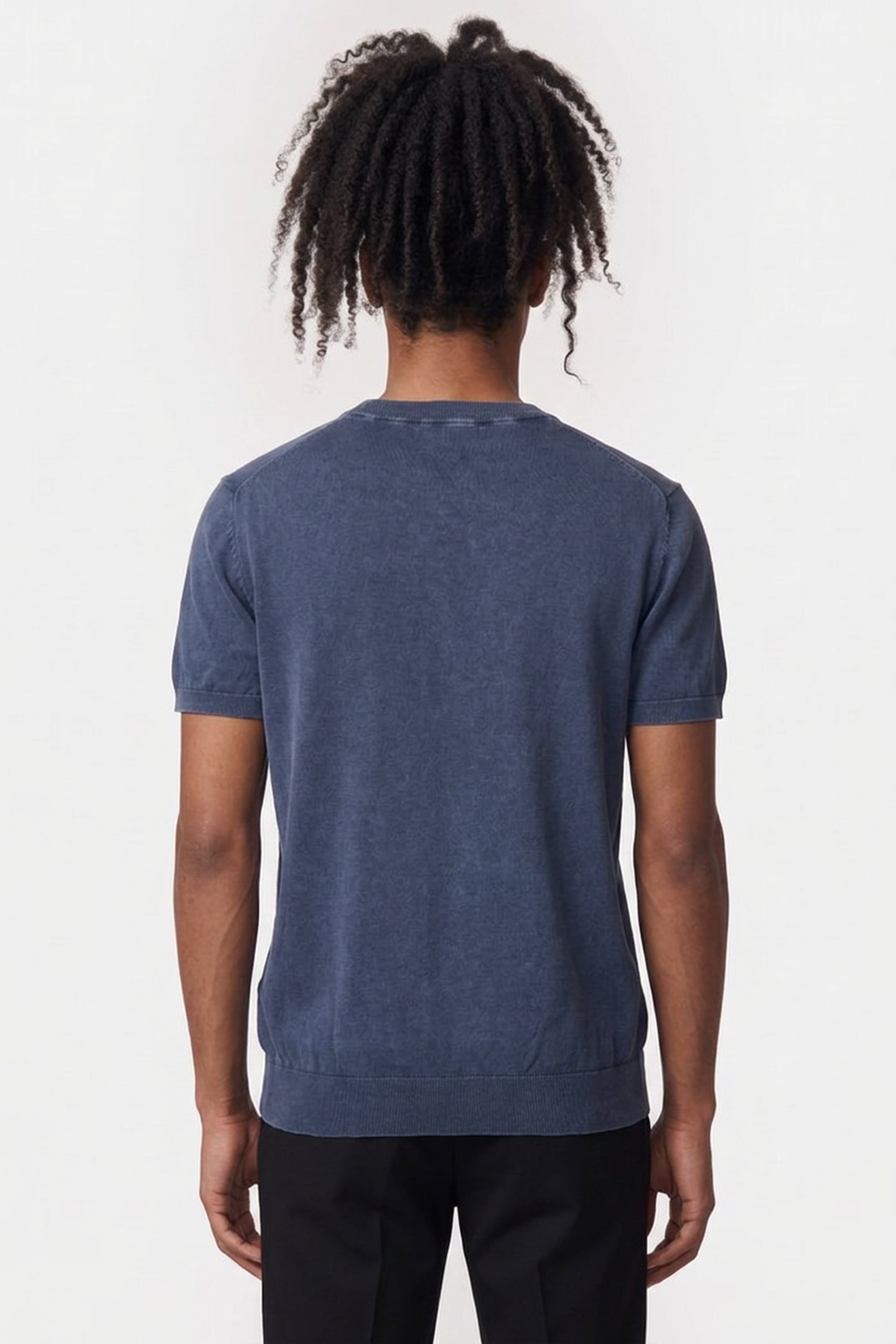 CORNELL WASHED SS T- CAVE BLUE 2