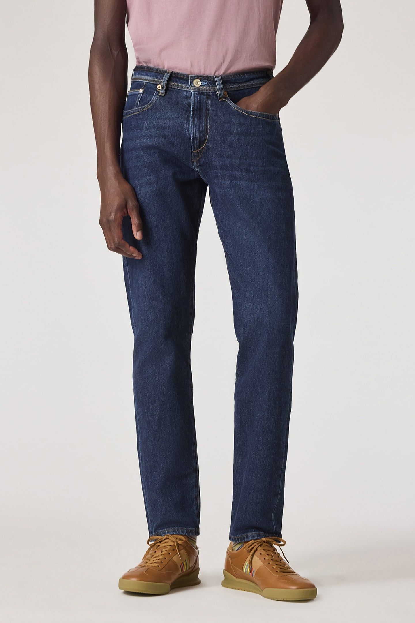 MENS TAPERED FIT JEAN COLOUR WASH 1