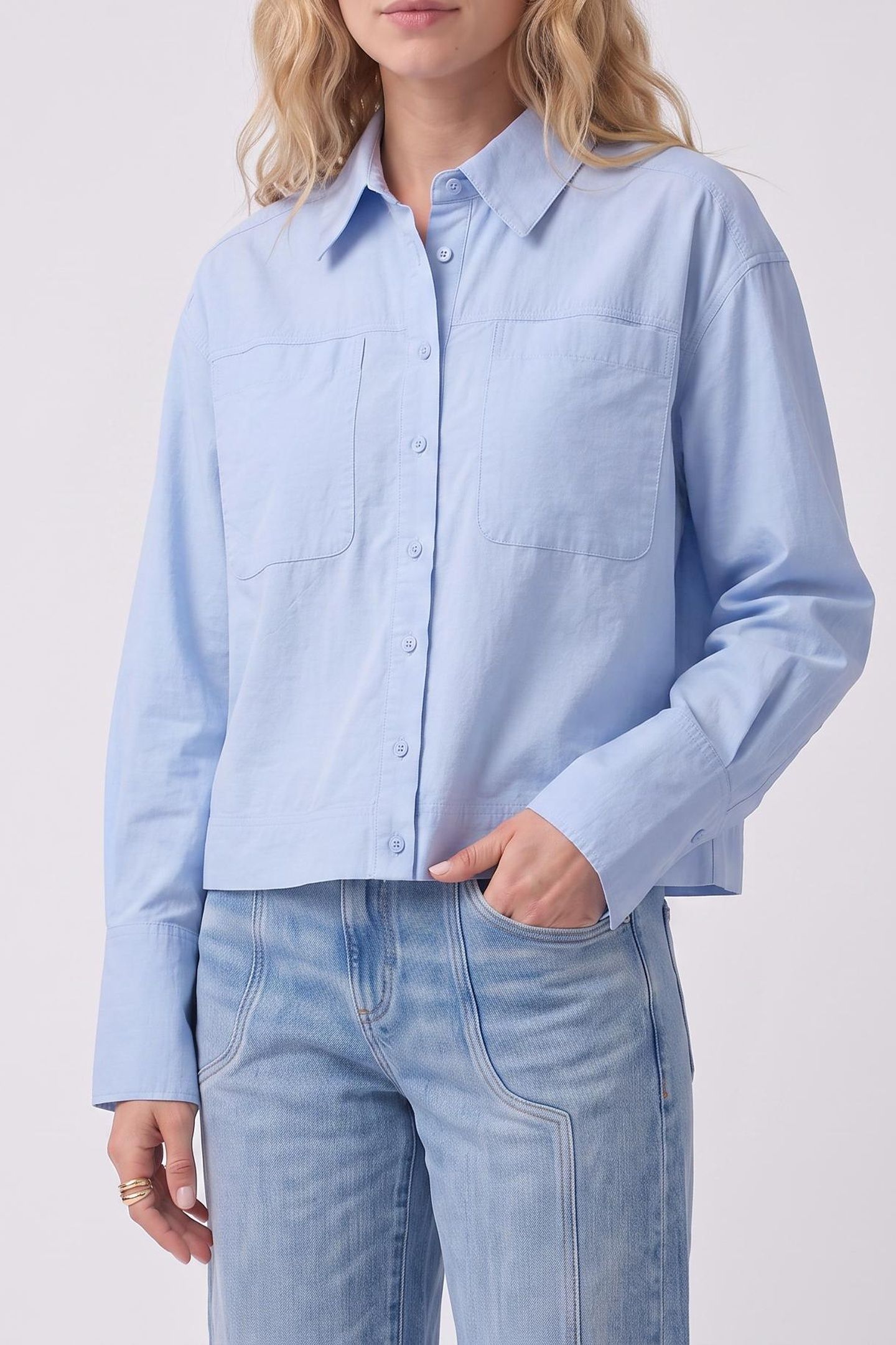 BLOUSE LOES SKY BLUE 2
