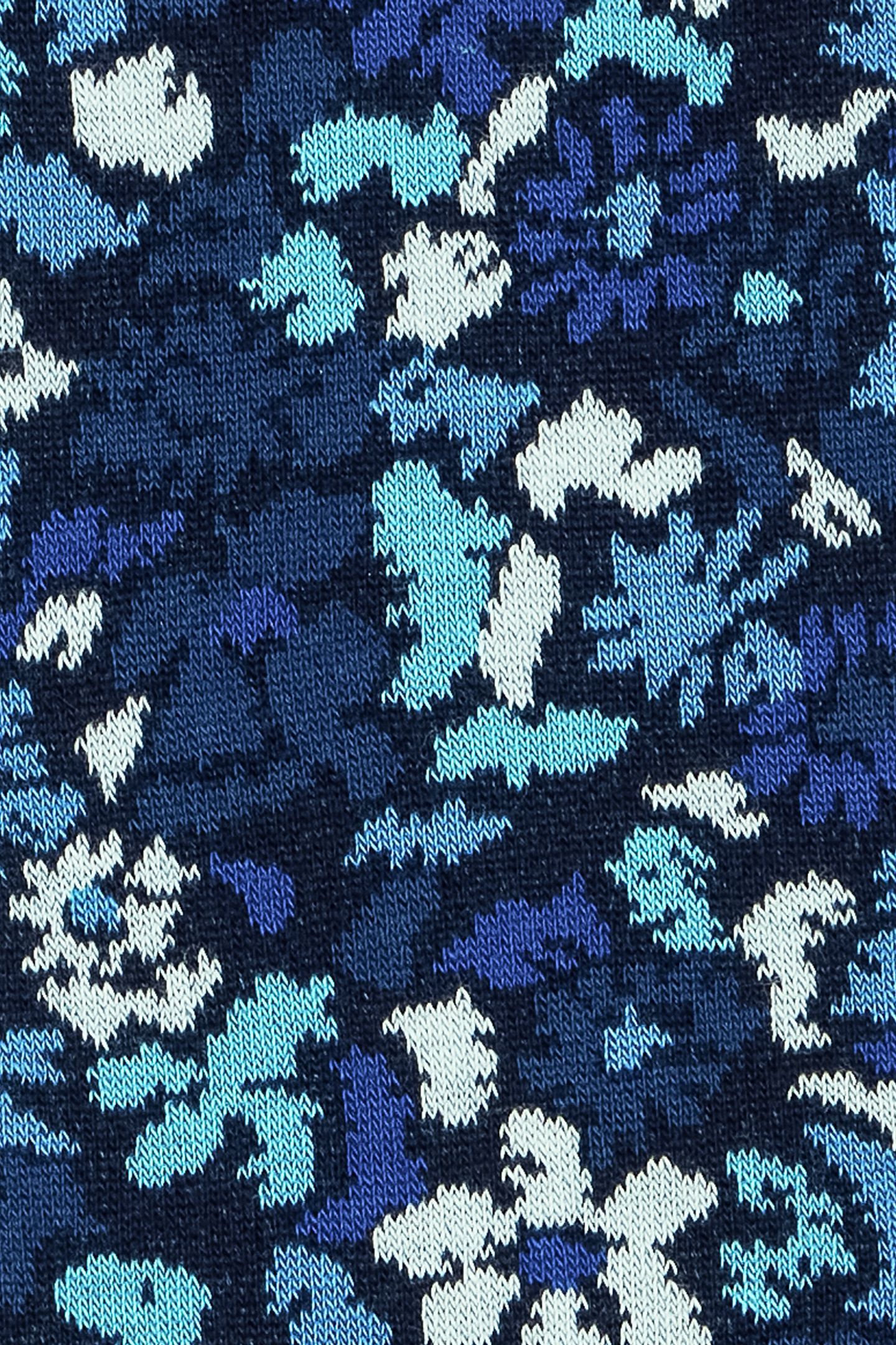 MEN SOCK PENCIL FLORAL NAVY 6