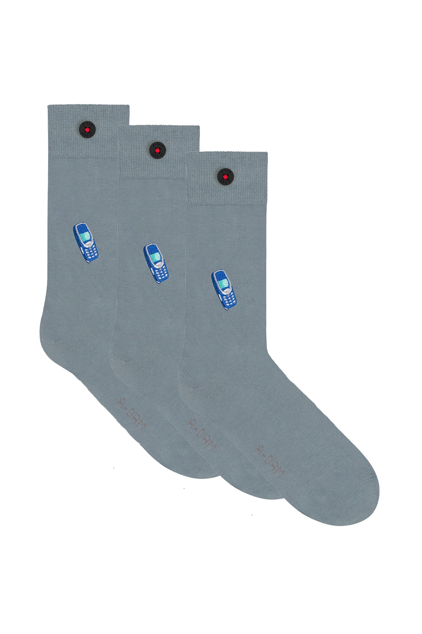 A-DAM 3-PACK CASUAL SOCKS BLUE MOBILE AKPAMUK LEAD 1