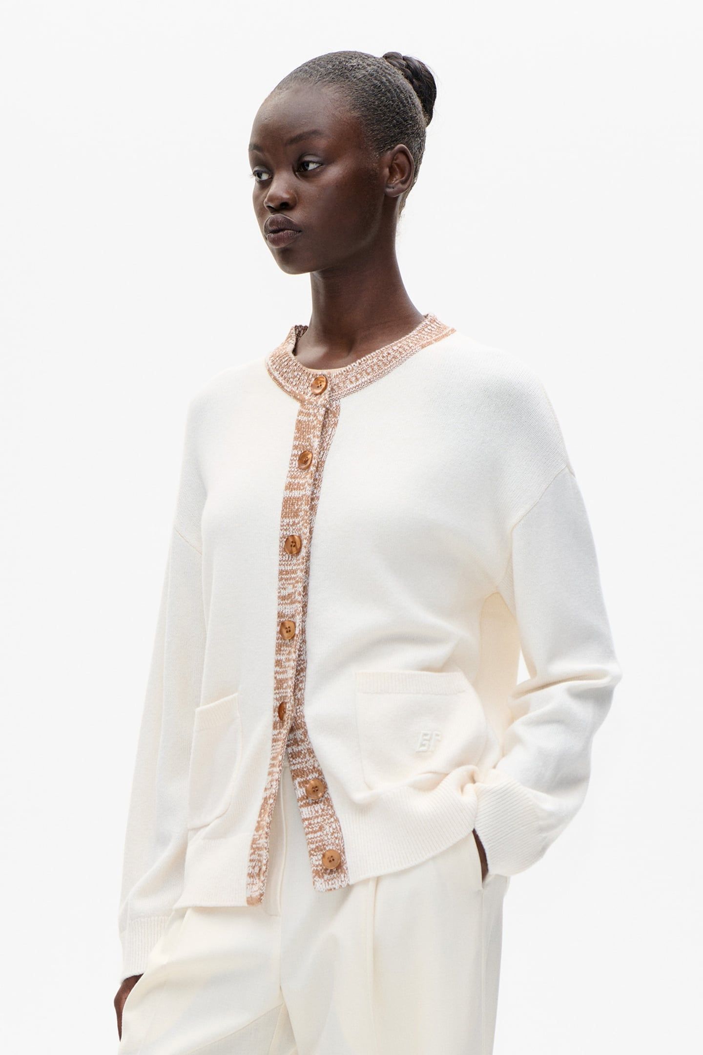 CINDIE CARDIGAN WHITE NUTHATCH 1