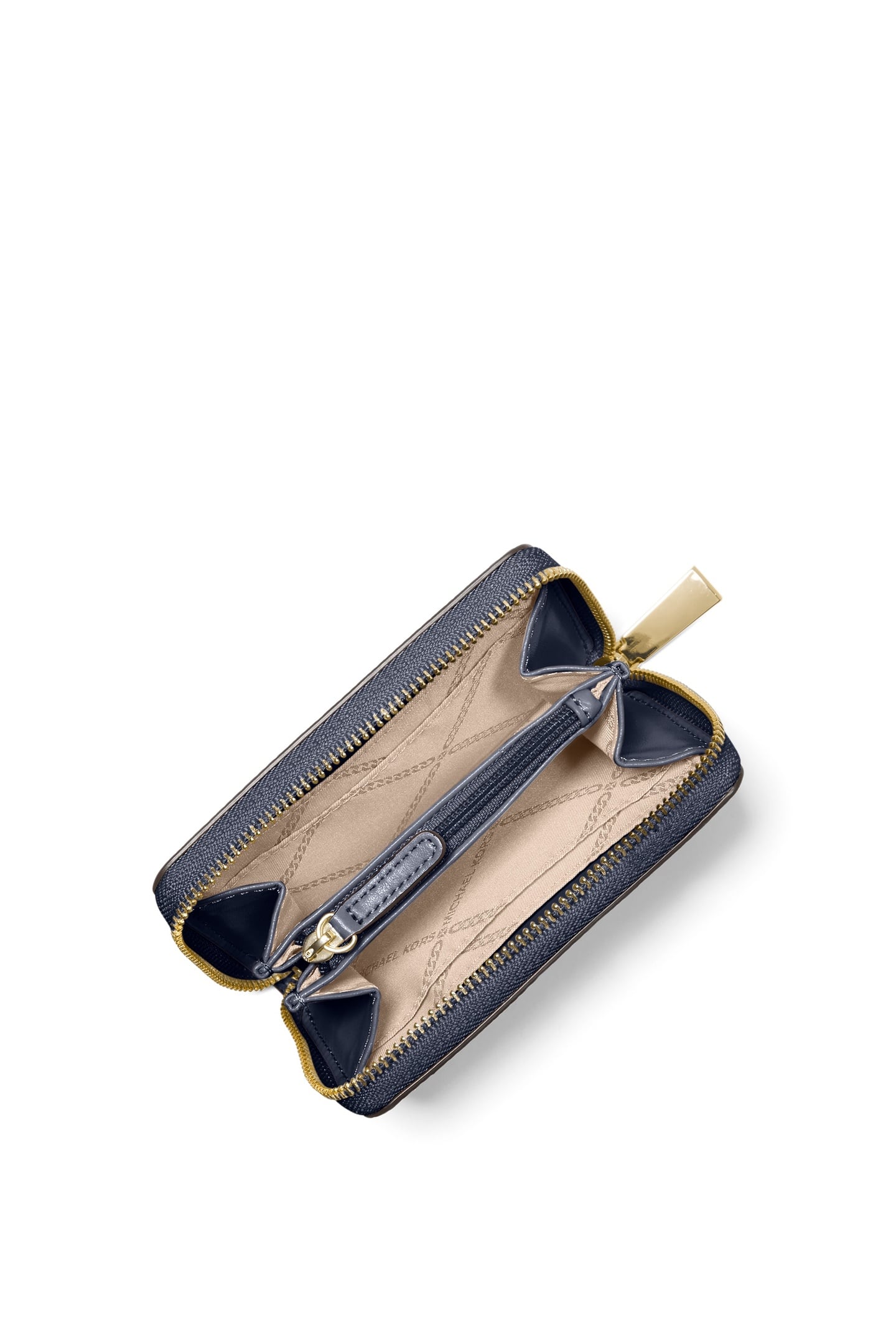 SMALL ZIP AROUND COIN CARD CASE NAVY 3