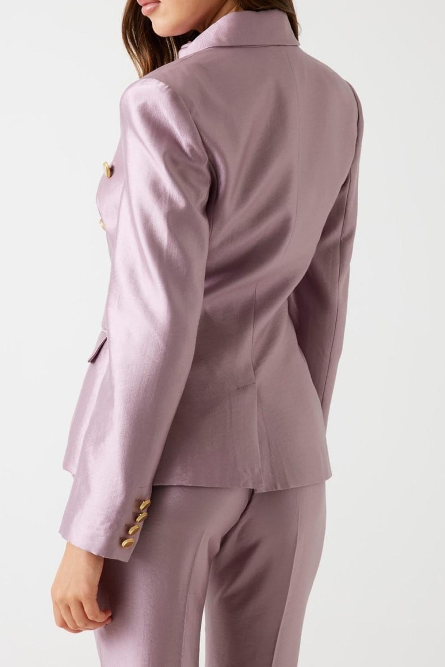MILLA DOUBLE BREAST MAUVE BERRY 5