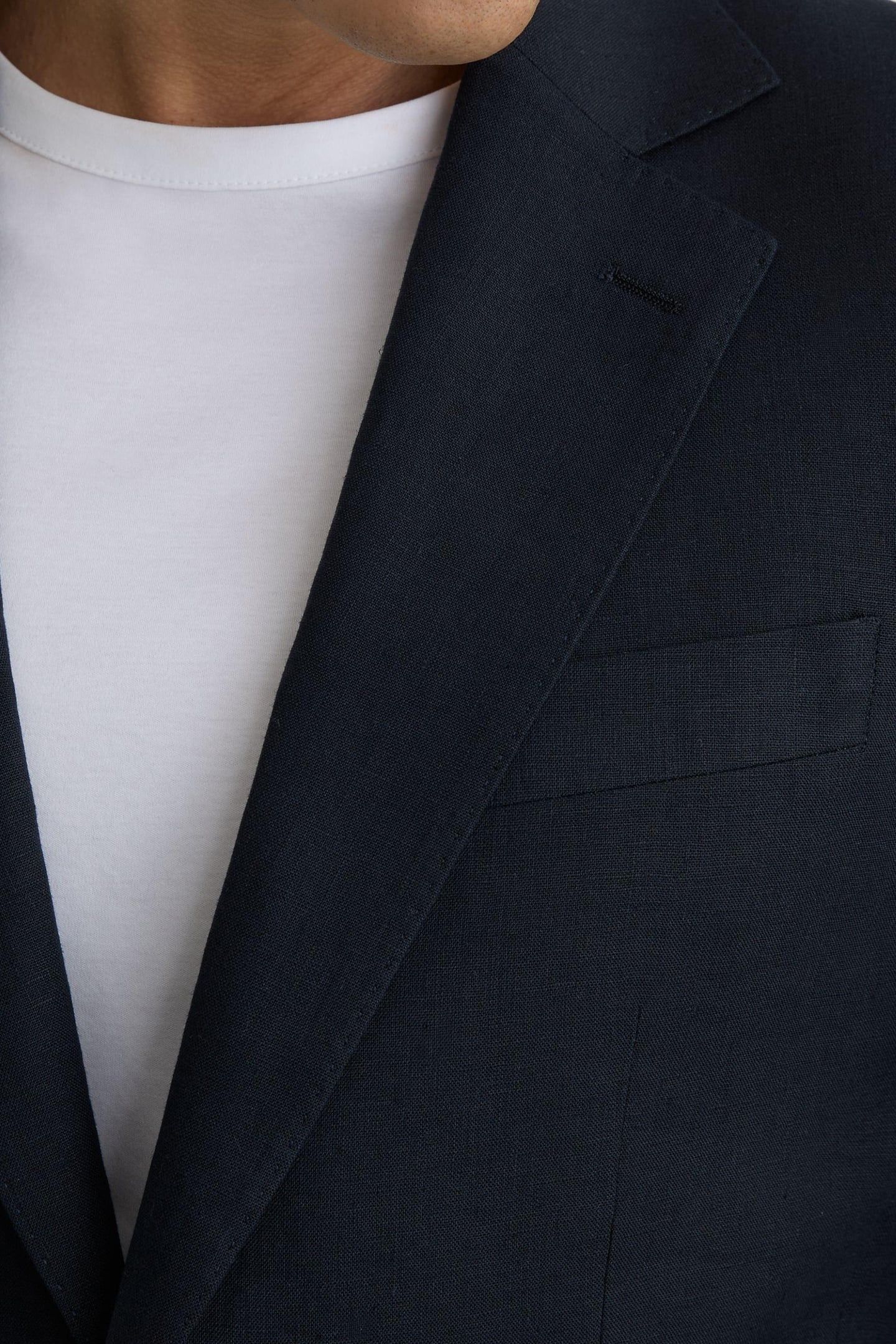 LINEN FIT BLAZER NAVY 7