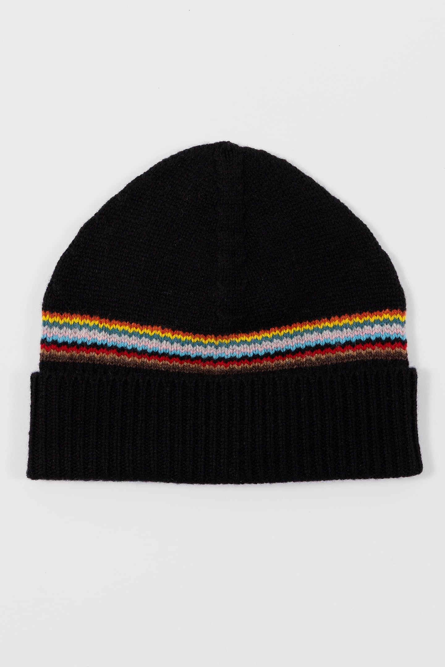 MEN BEANIE SIG BLOCK STRP NAVY 2