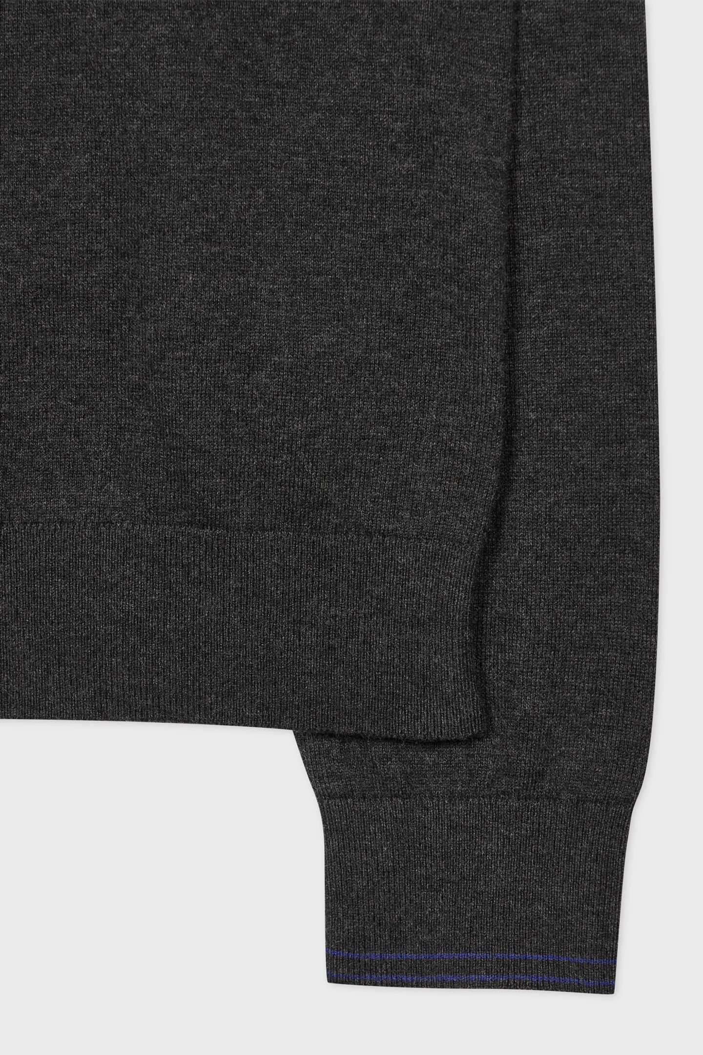 MENS SWEATER ZIP NECK ZEB BAD BLACK MELANGE 3