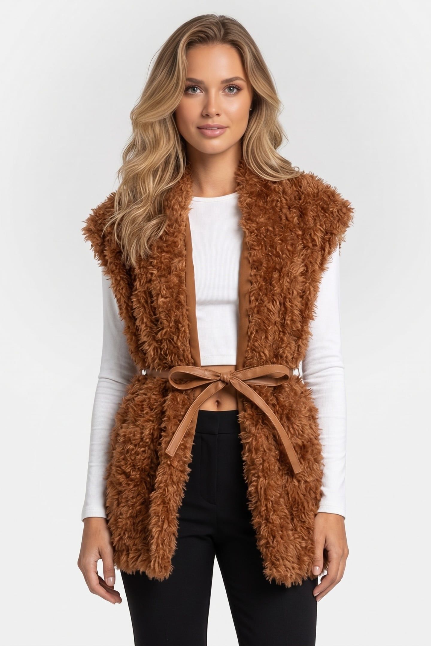 DIAZ GILET BROWN 1