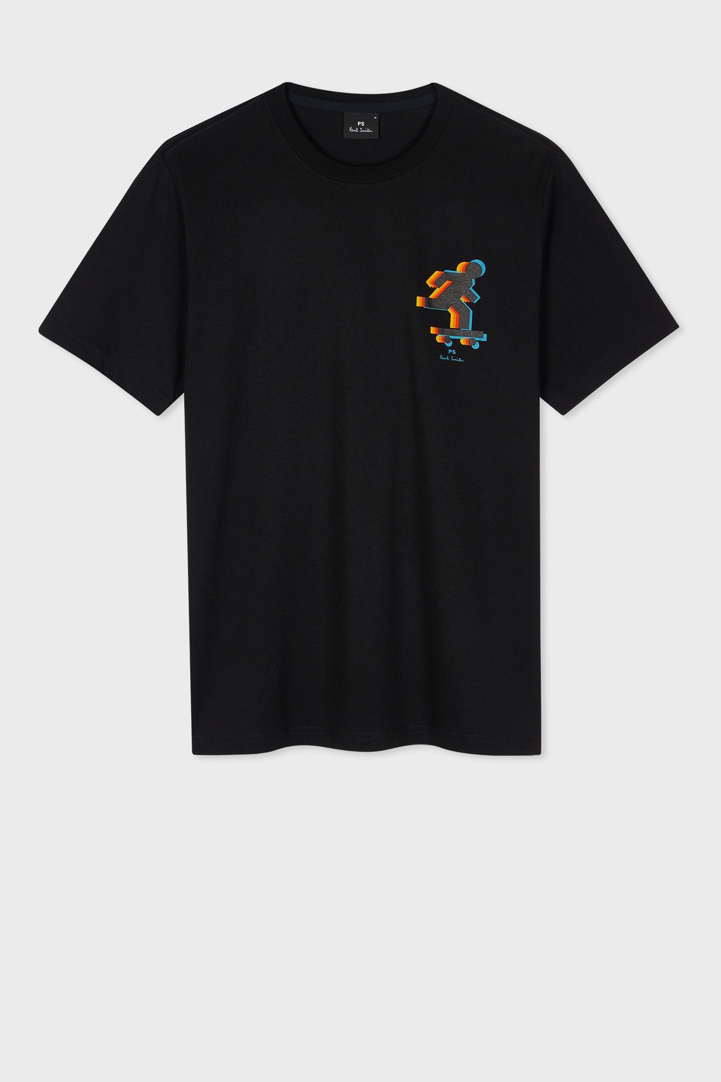 MENS REG FIT SS T SHIRT SKATER BLACK 4